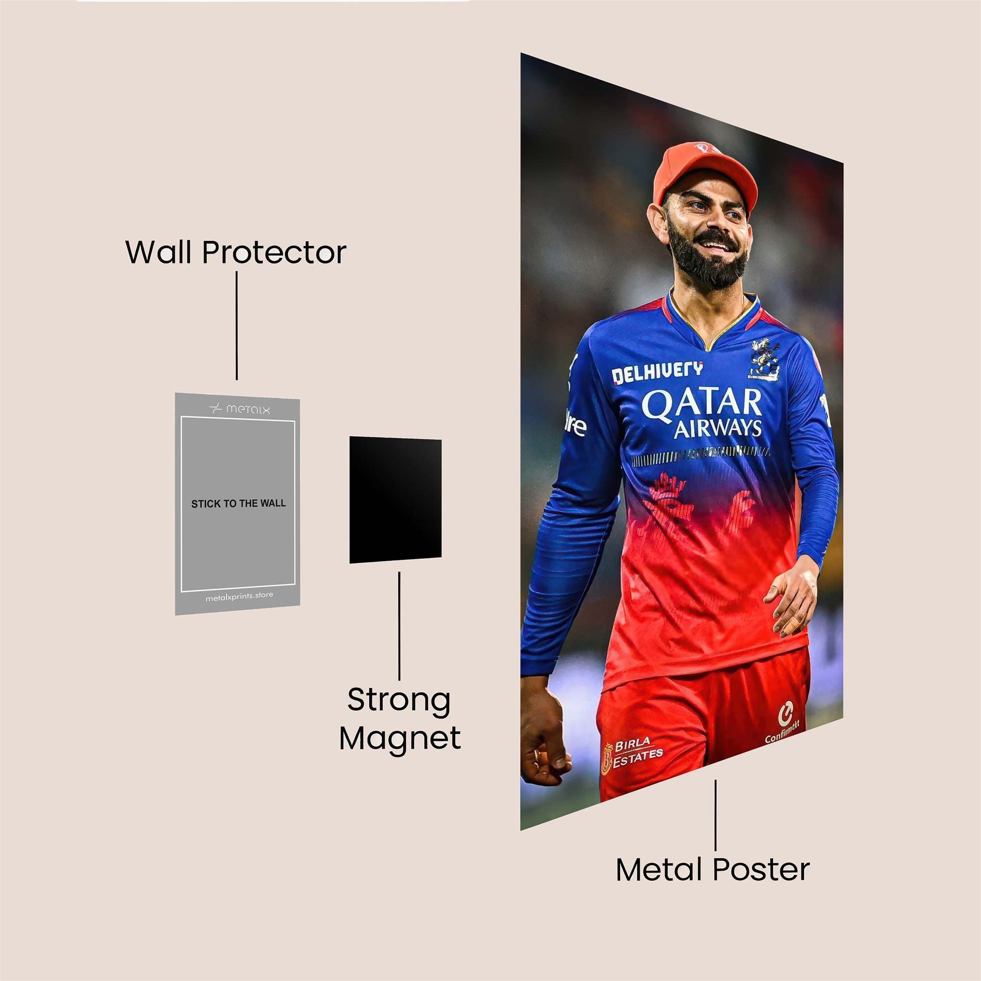 Virat Victorious Safe Wall Magnetic / M