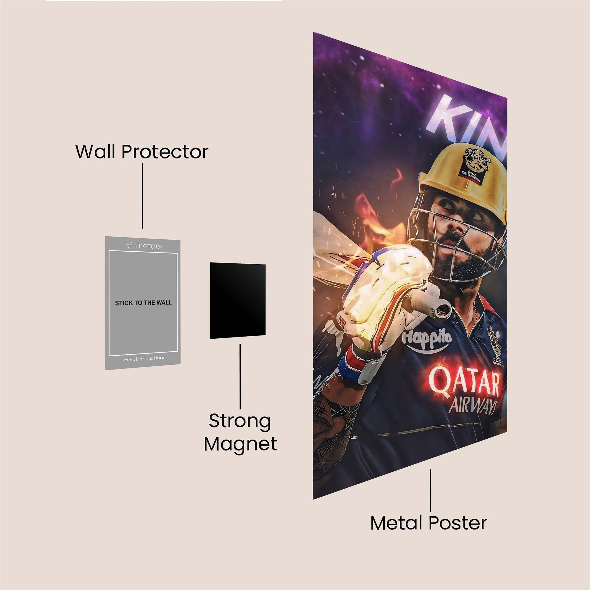 Virat Fiery Safe Wall Magnetic / M