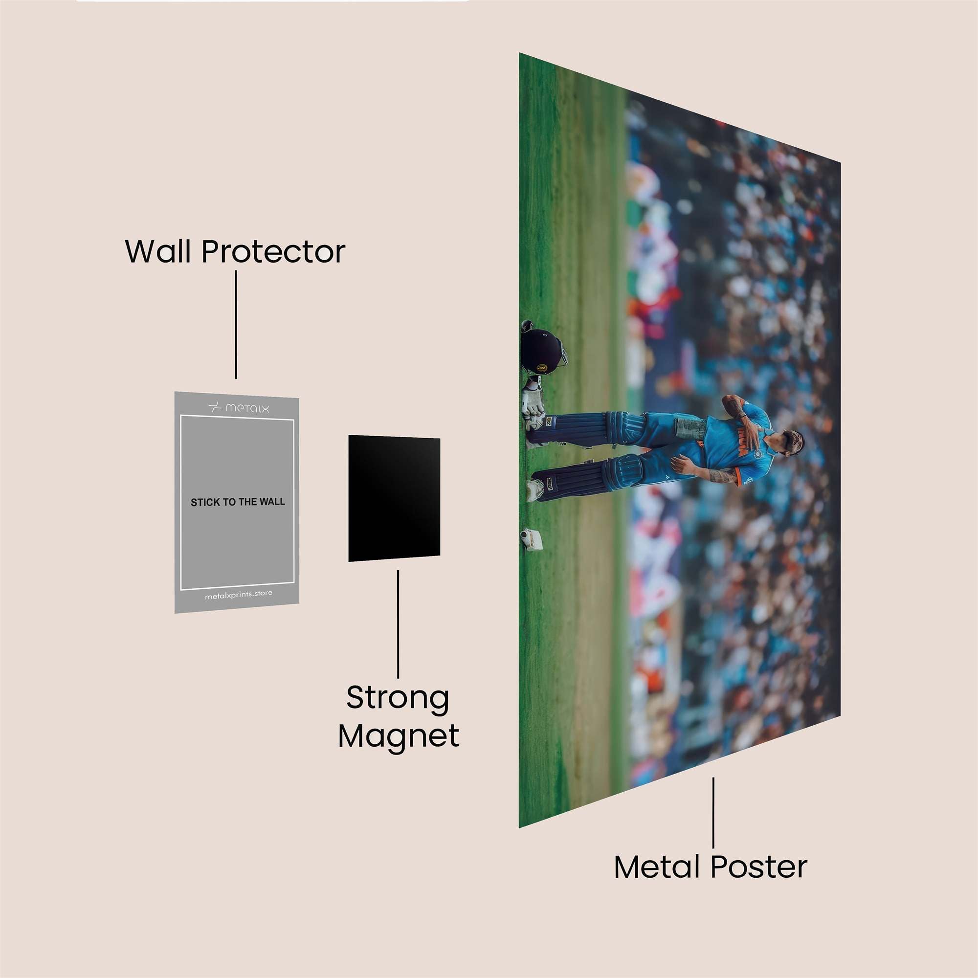 Kohli Triumphant Safe Wall Magnetic / M