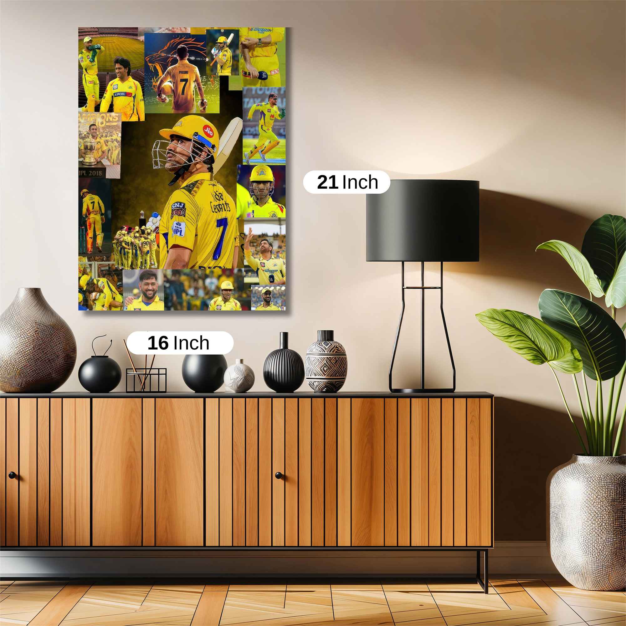 Dhoni Triumphant Safe Wall Magnetic / M