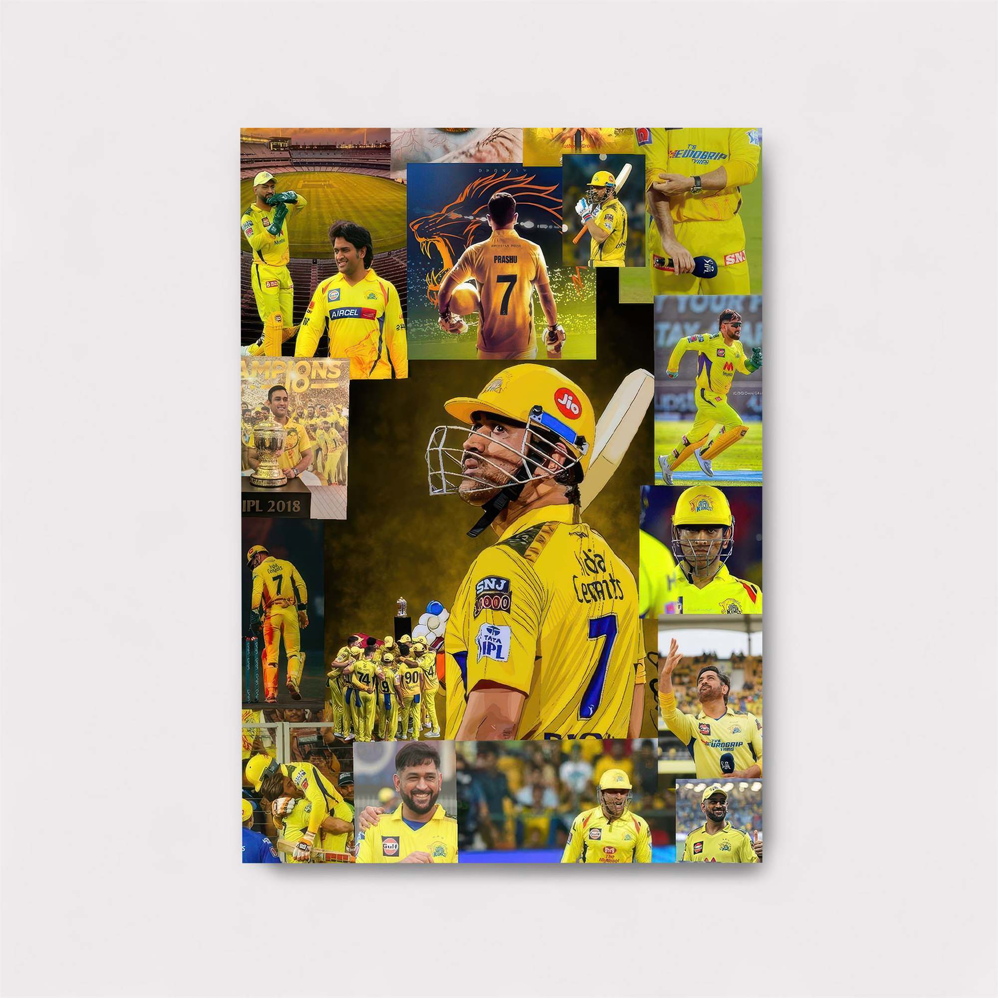 Dhoni Triumphant Safe Wall Magnetic / M