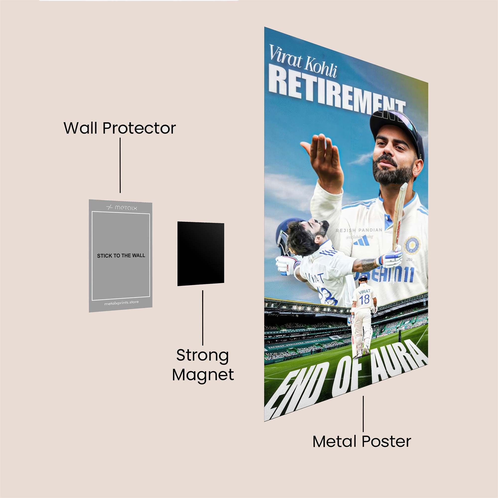 Kohli Farewell Safe Wall Magnetic / M