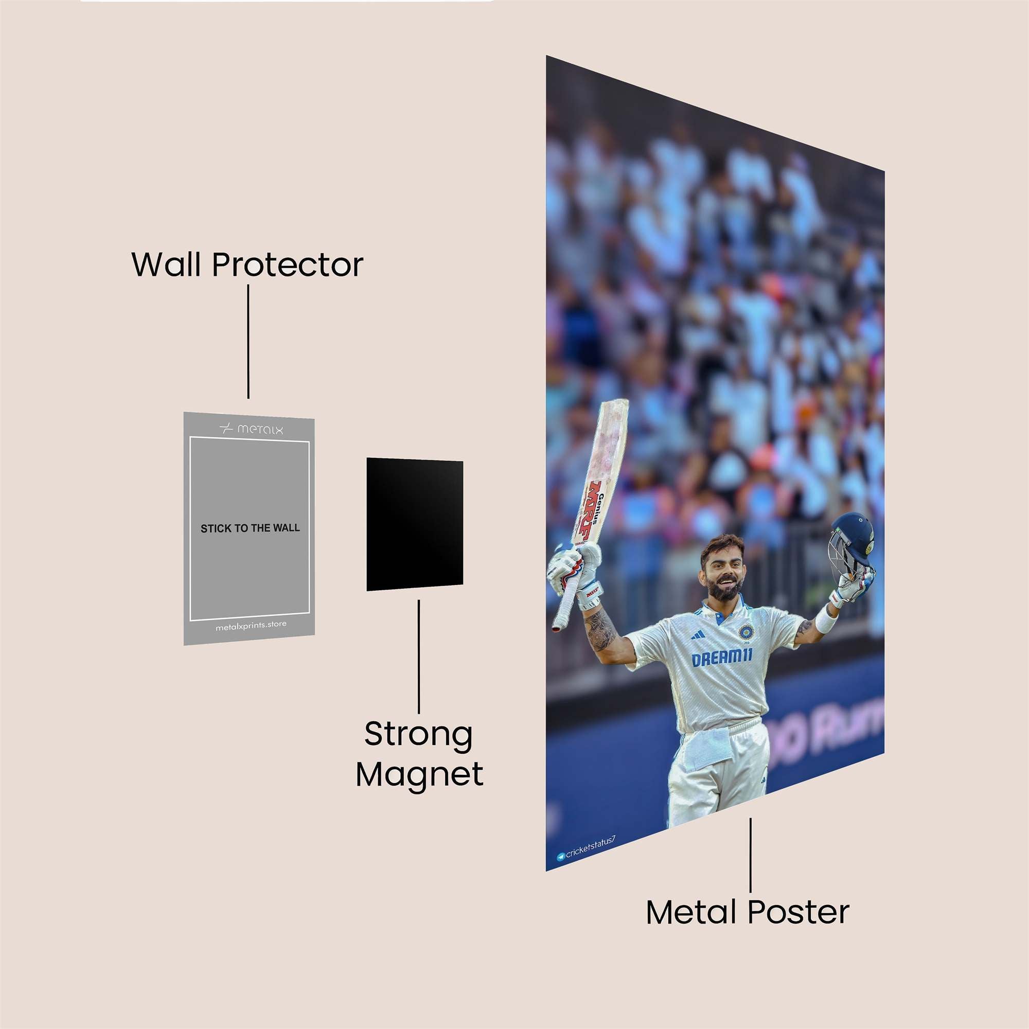 Kohli Triumphant Safe Wall Magnetic / M