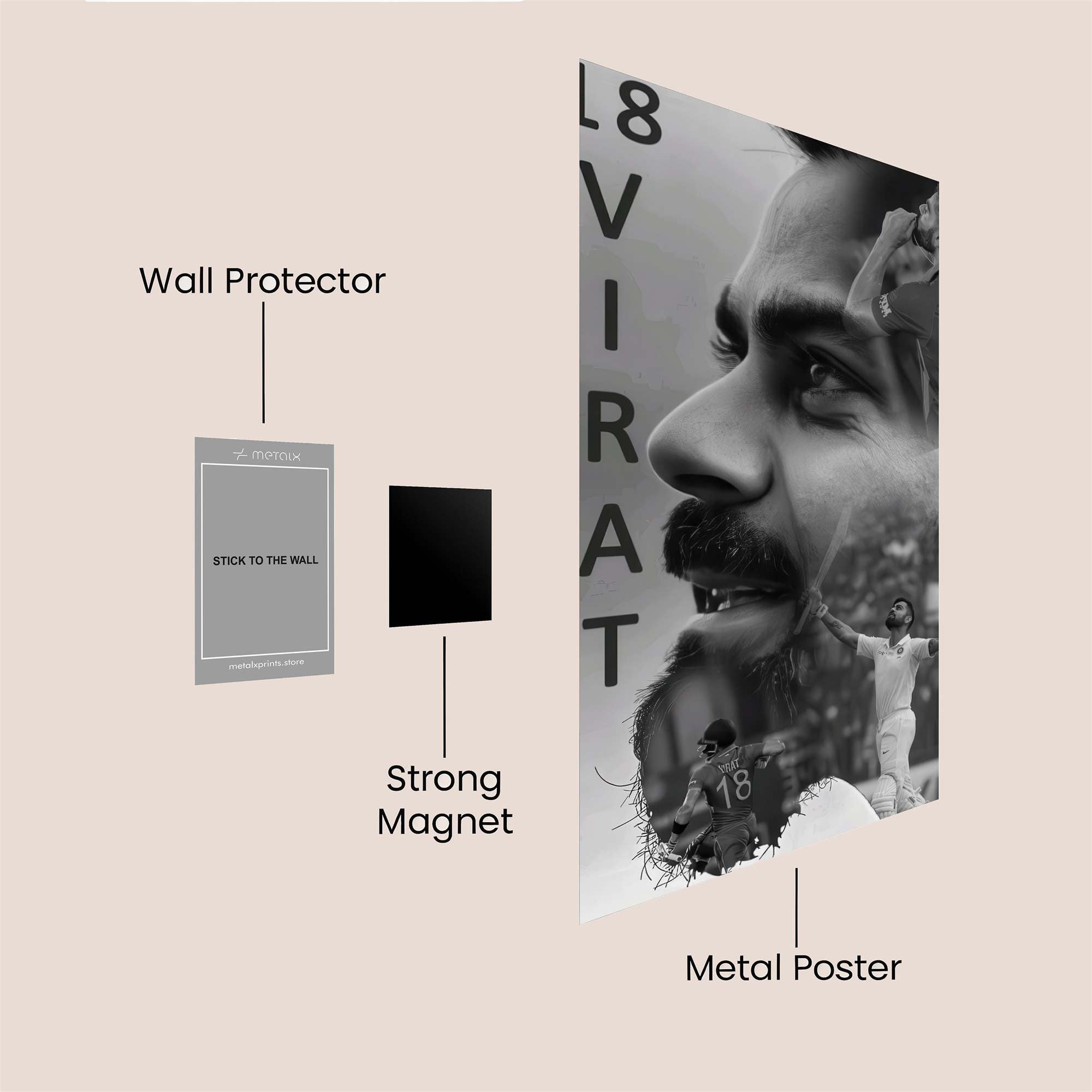Virat Triumphant Safe Wall Magnetic / M