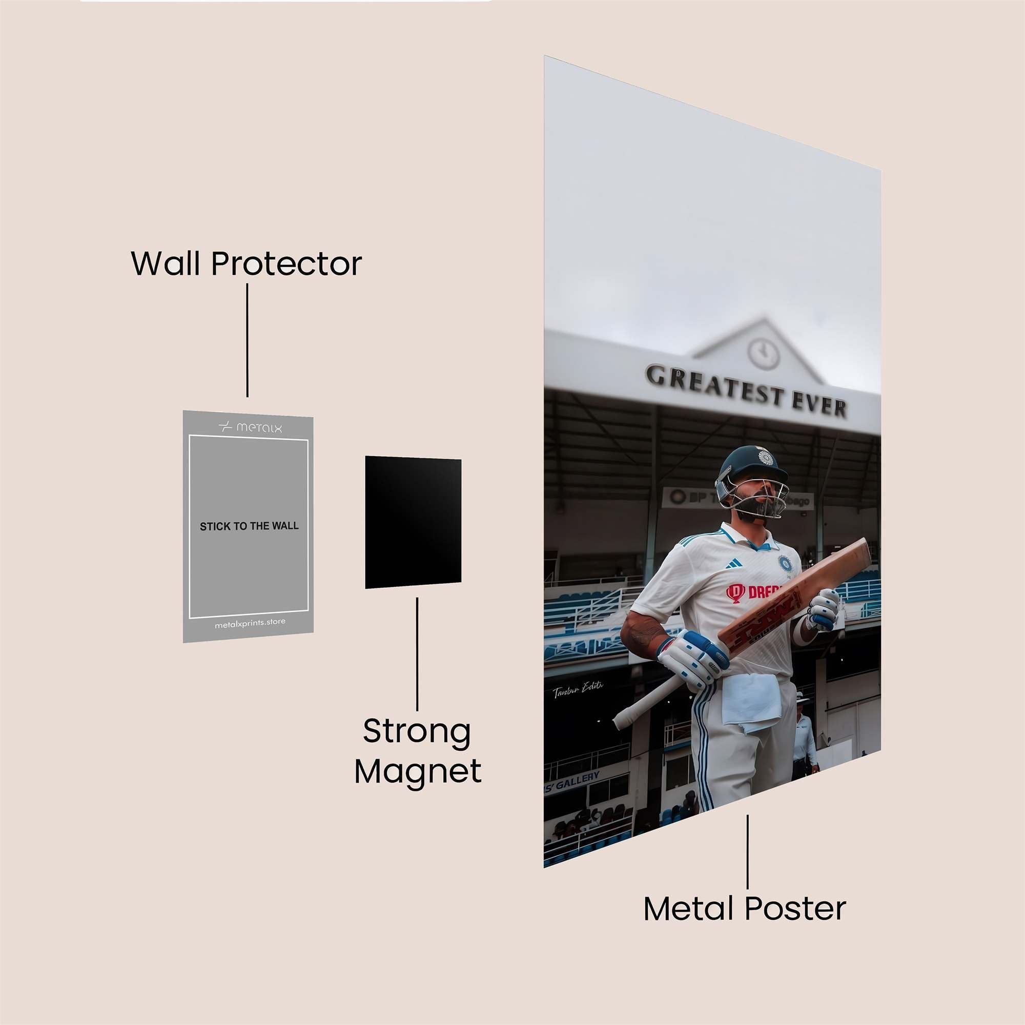 Kohli Triumphant Safe Wall Magnetic / M