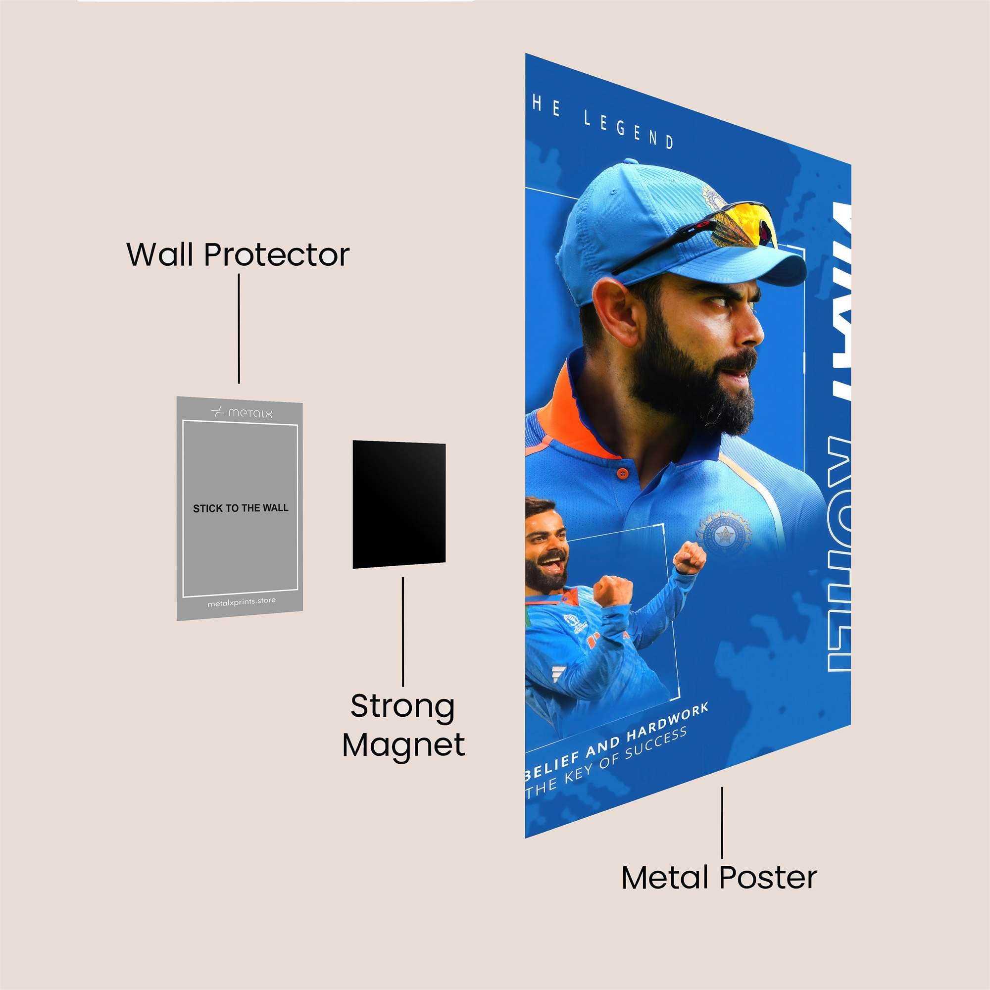 Virat Victorious Safe Wall Magnetic / M