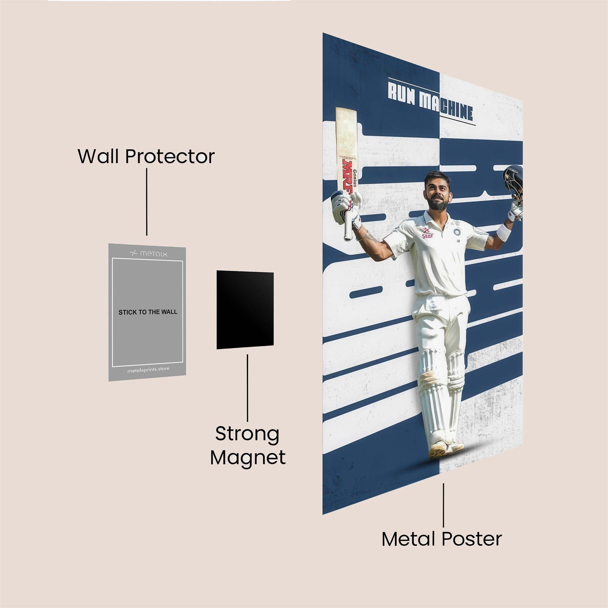 Kohli Triumphant Safe Wall Magnetic / M