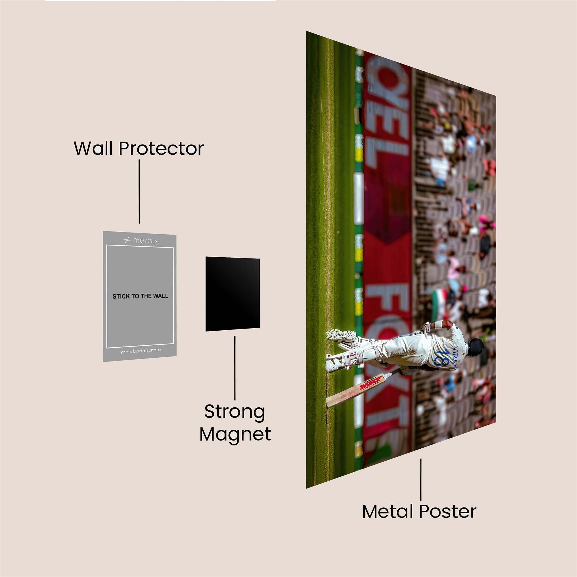 Kohli Triumphant Safe Wall Magnetic / M