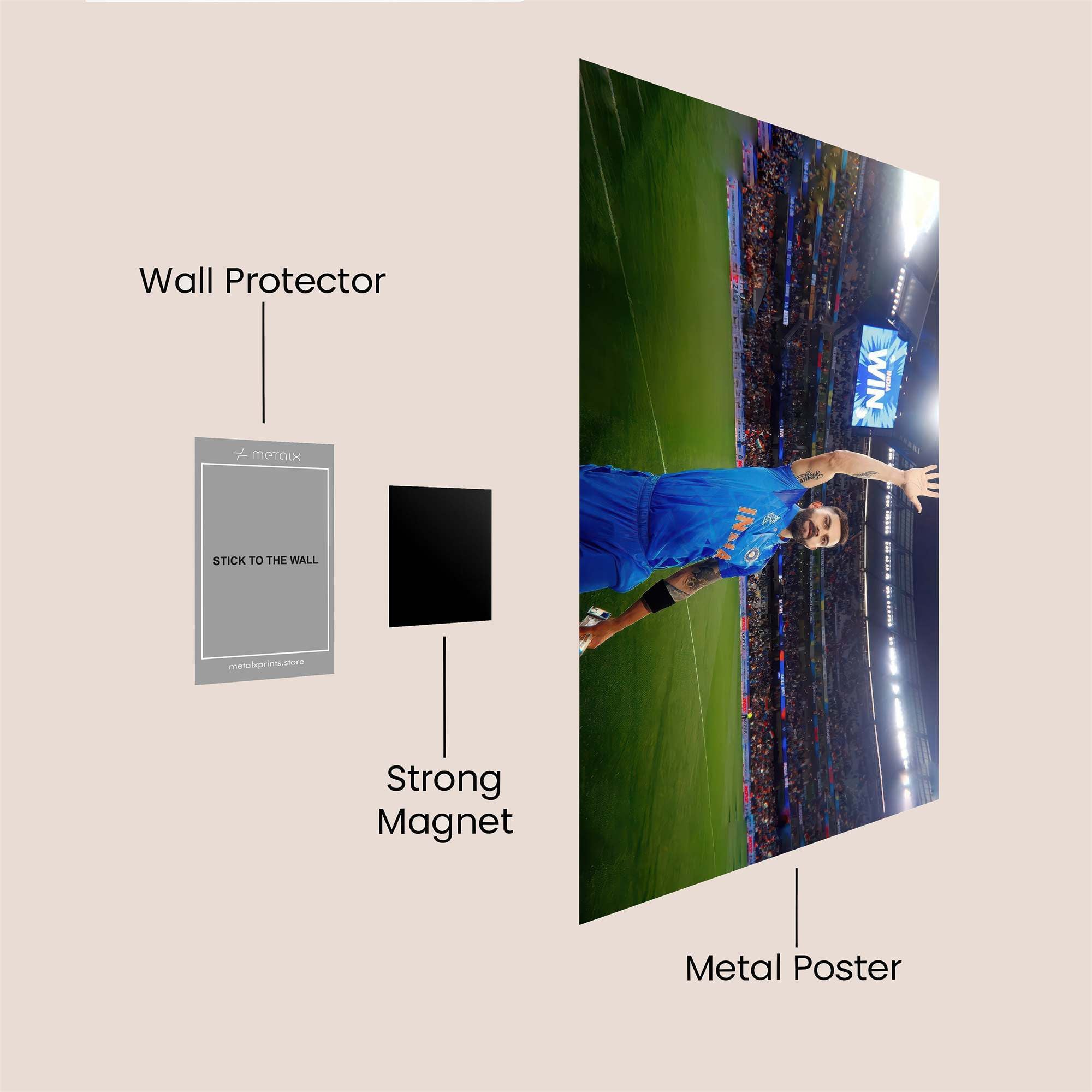 Virat Triumphant Safe Wall Magnetic / M