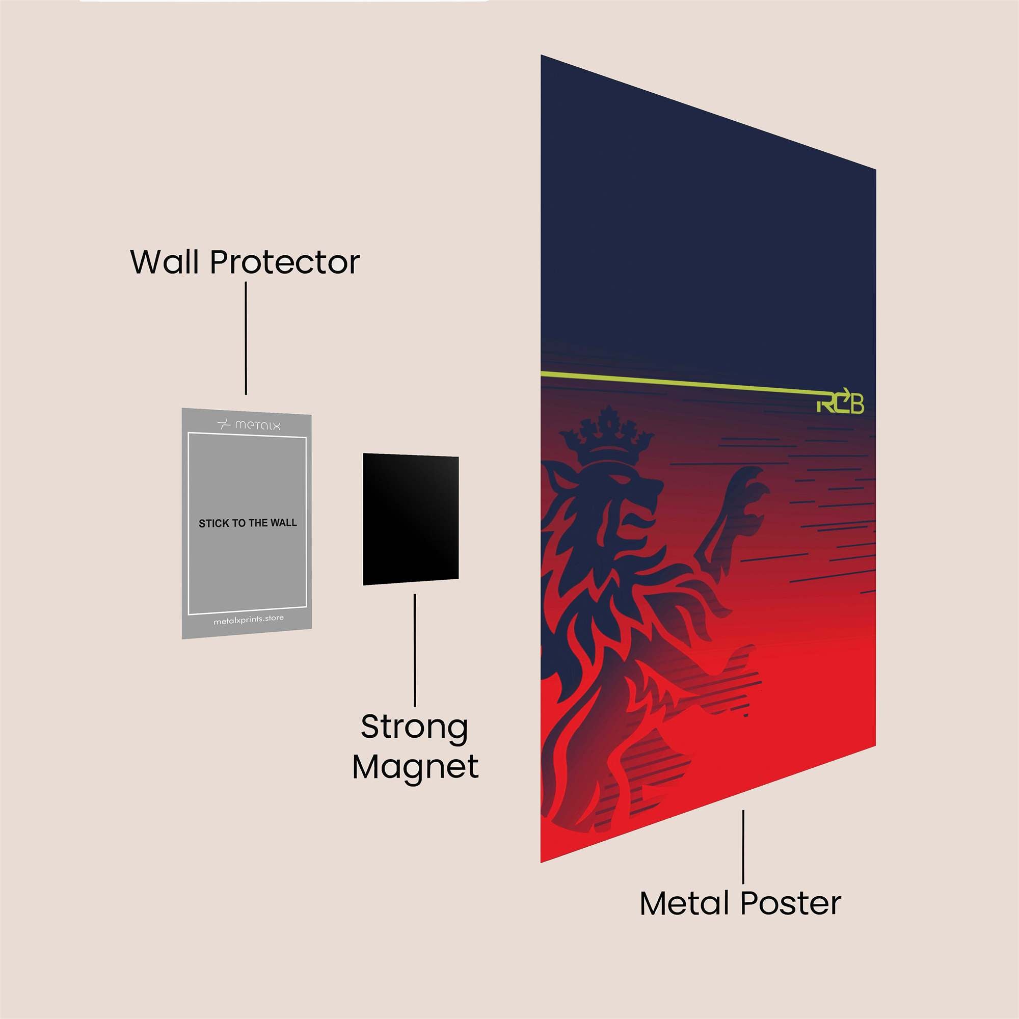 Lion Majesty Safe Wall Magnetic / M