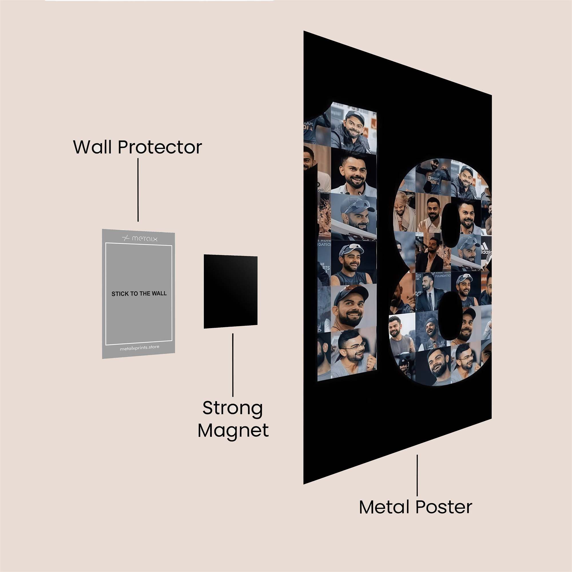 Virat Victorious Safe Wall Magnetic / M