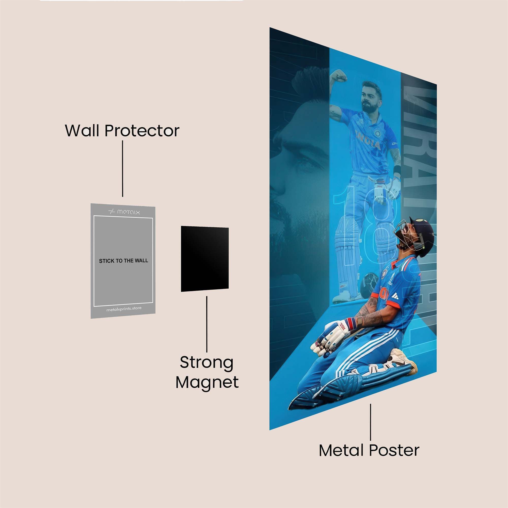 Virat Triumphant Safe Wall Magnetic / M