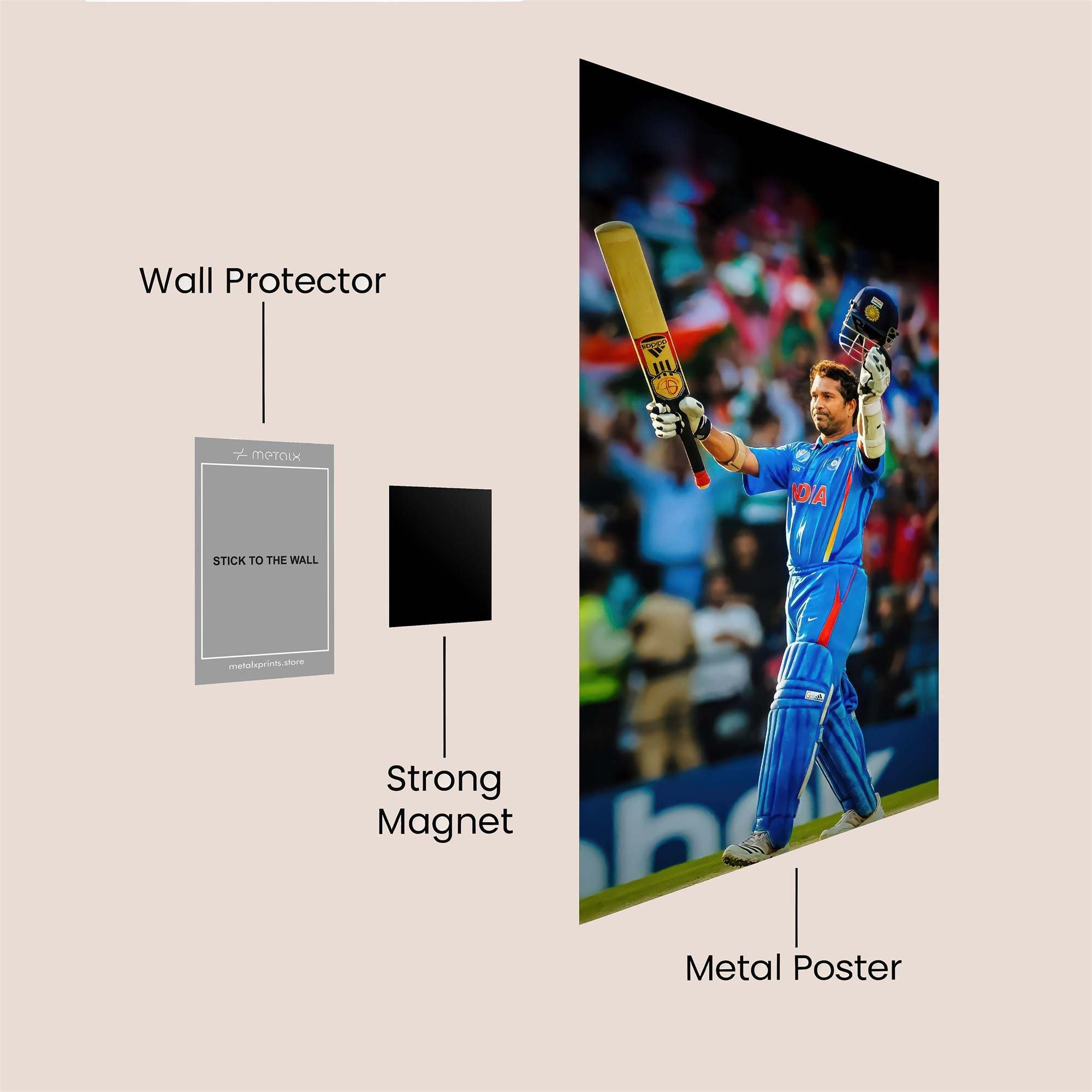 Tendulkar Triumphant Safe Wall Magnetic / M