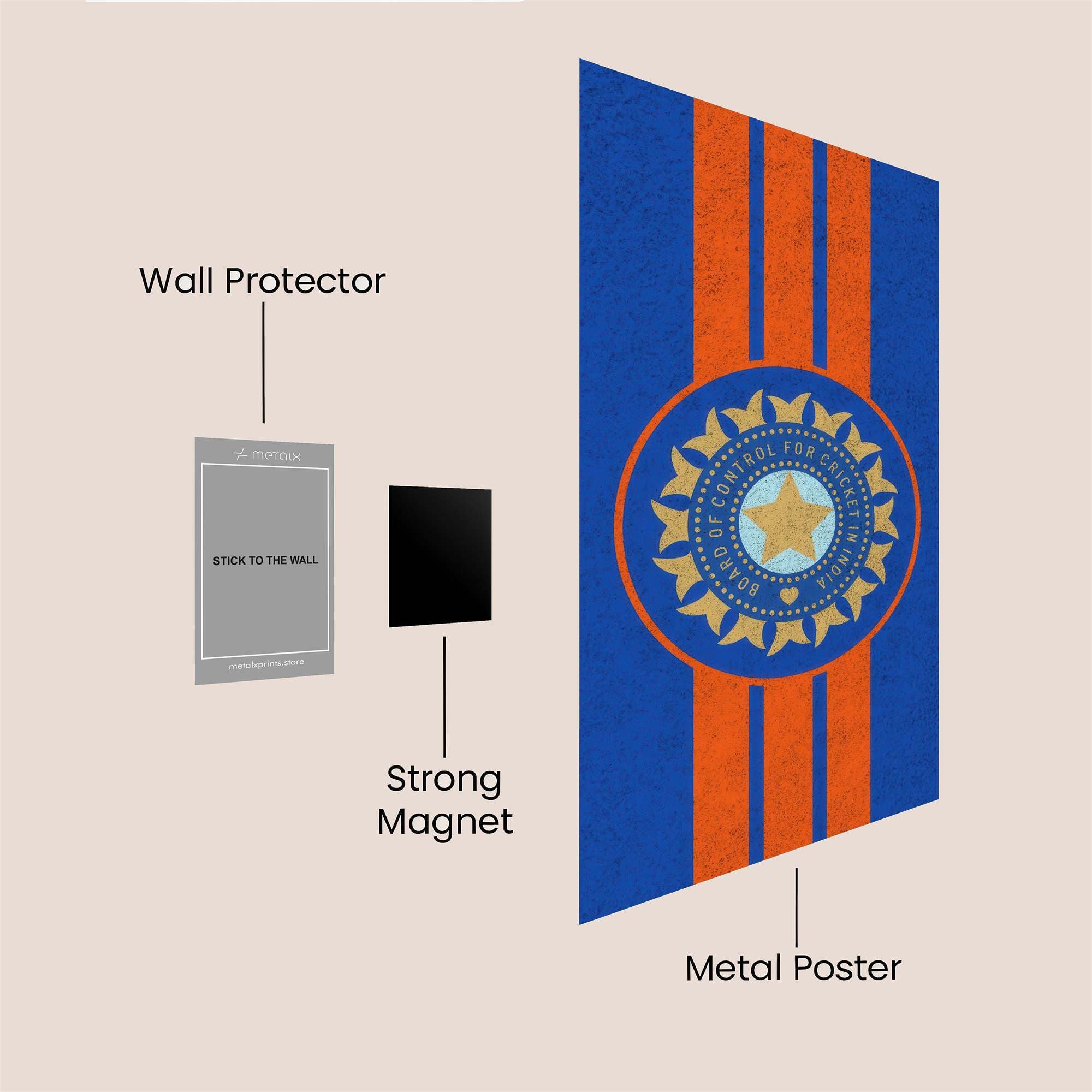 Cricket Passion Safe Wall Magnetic / M