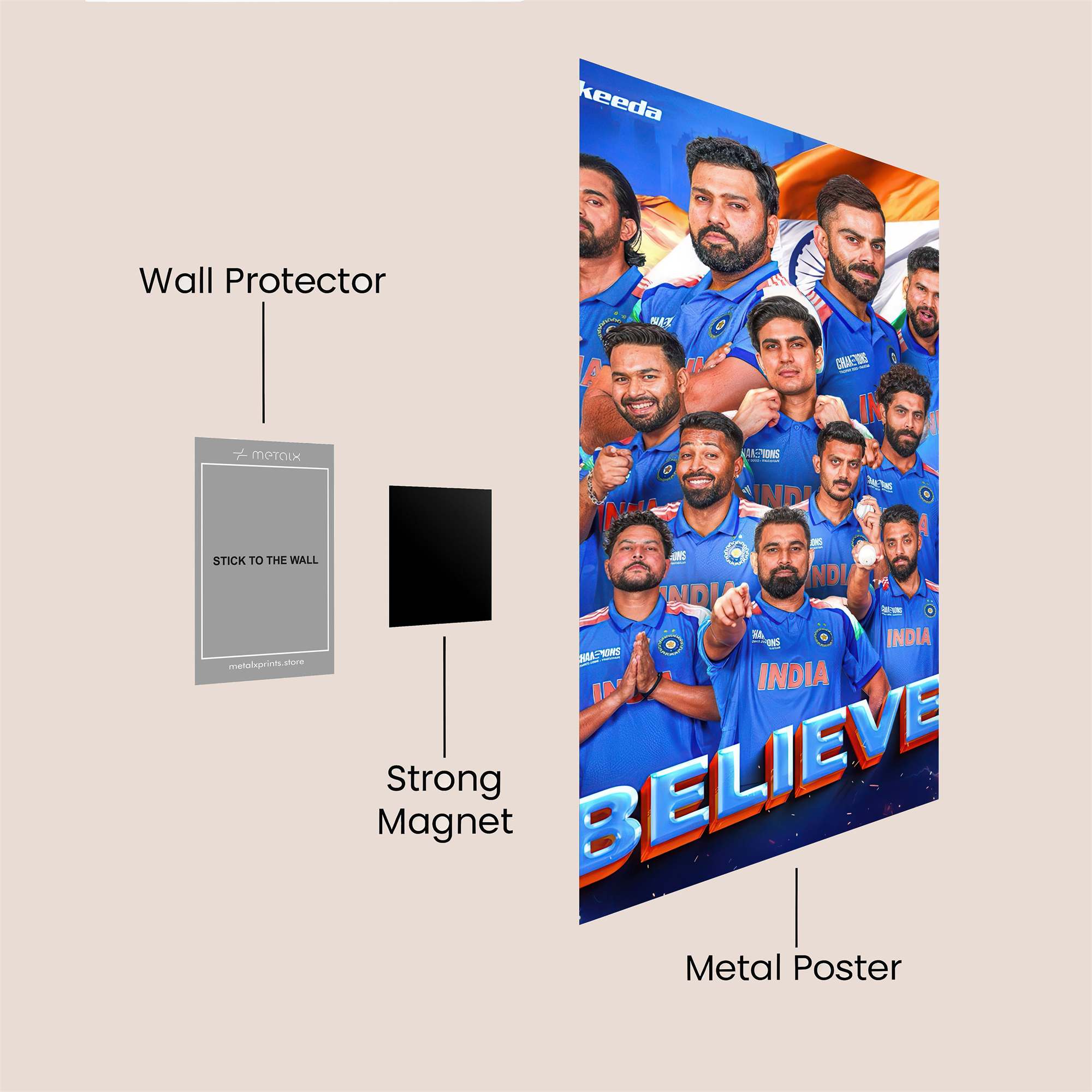 Virat Victorious Safe Wall Magnetic / M