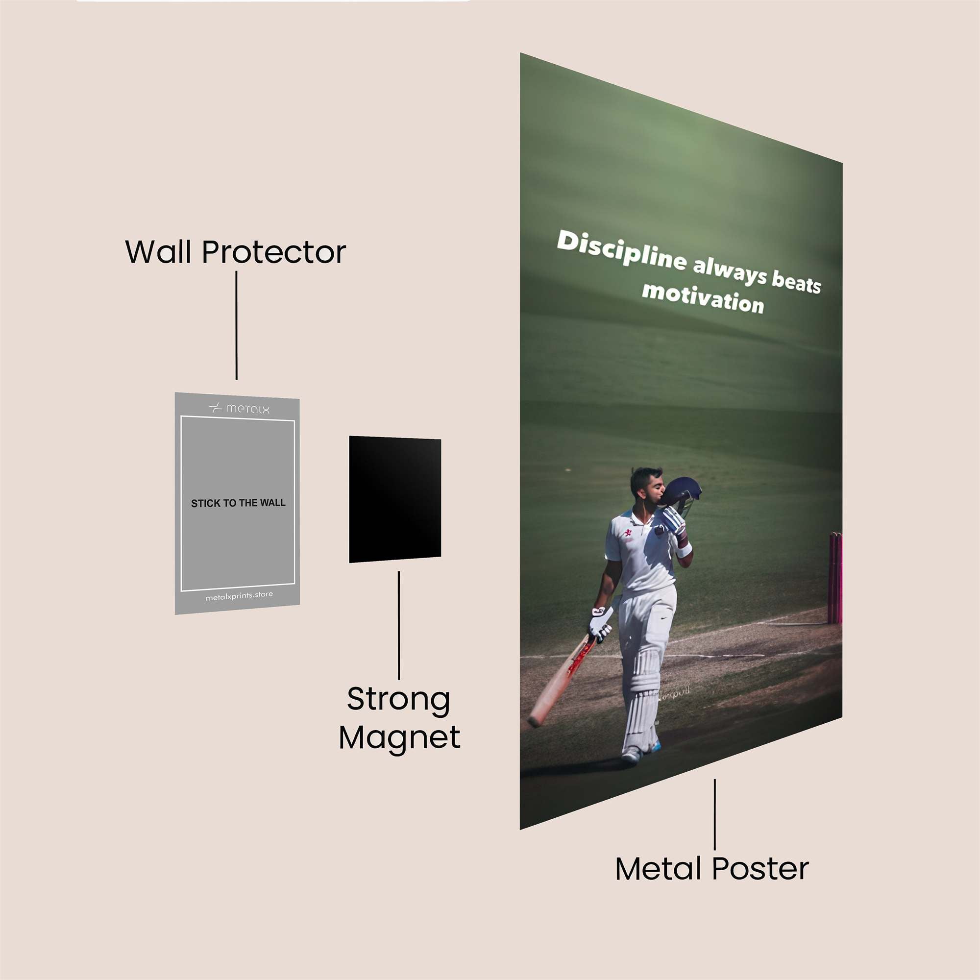 Kohli Triumphant Safe Wall Magnetic / M