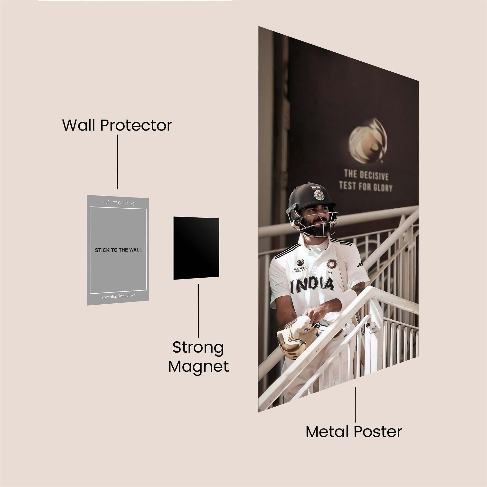 Kohli Determined Safe Wall Magnetic / M