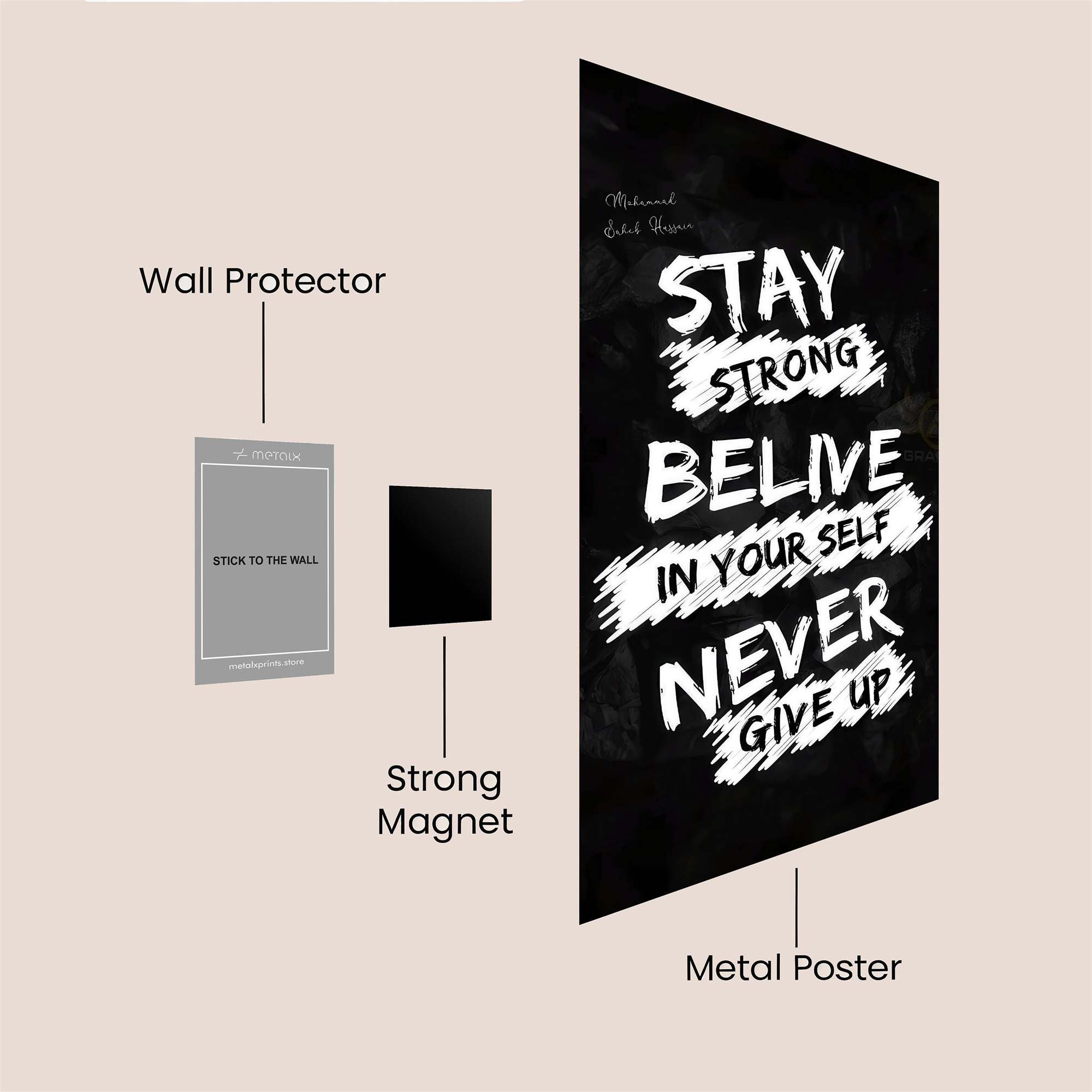 Stay Resilient Safe Wall Magnetic / M