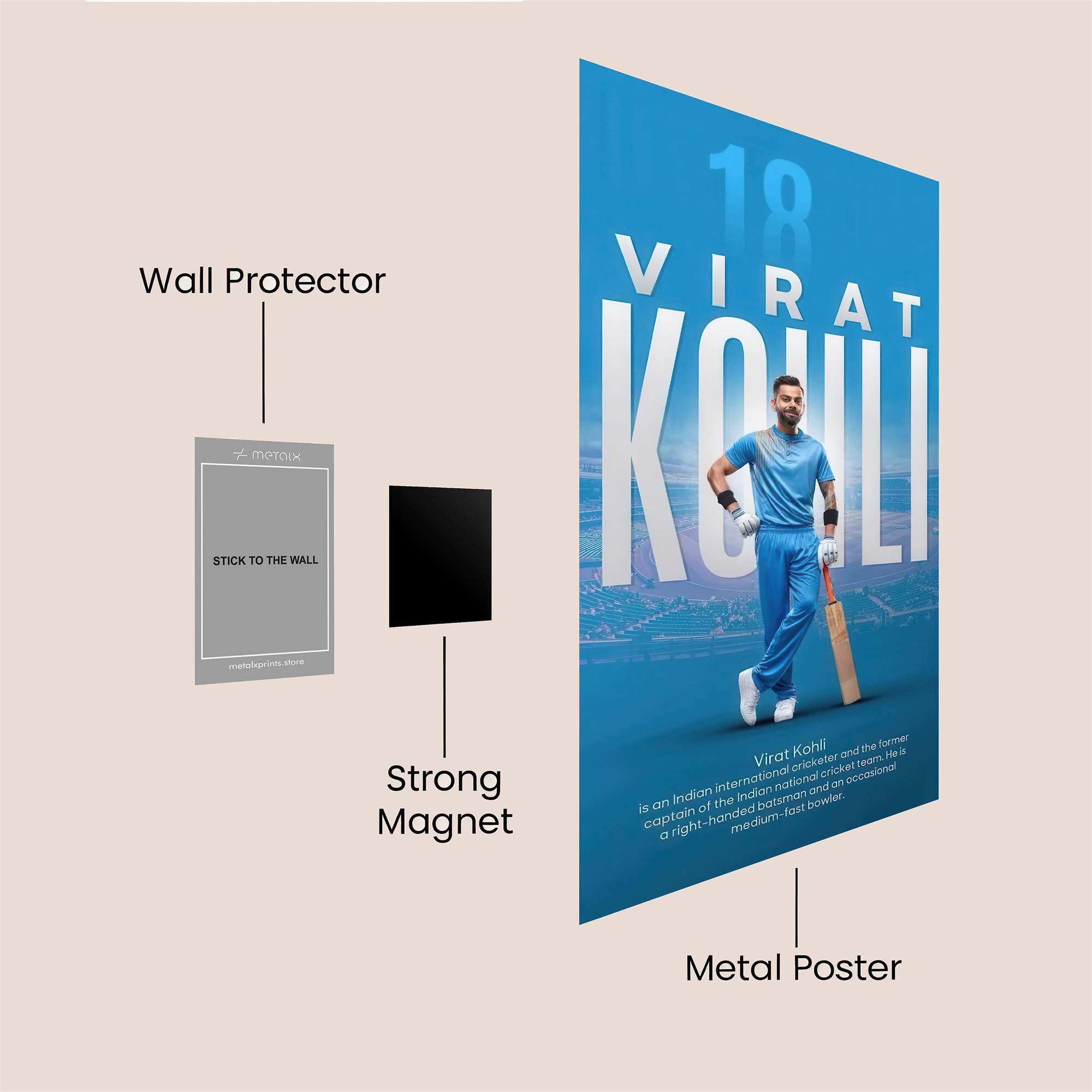 Virat Victorious Safe Wall Magnetic / M