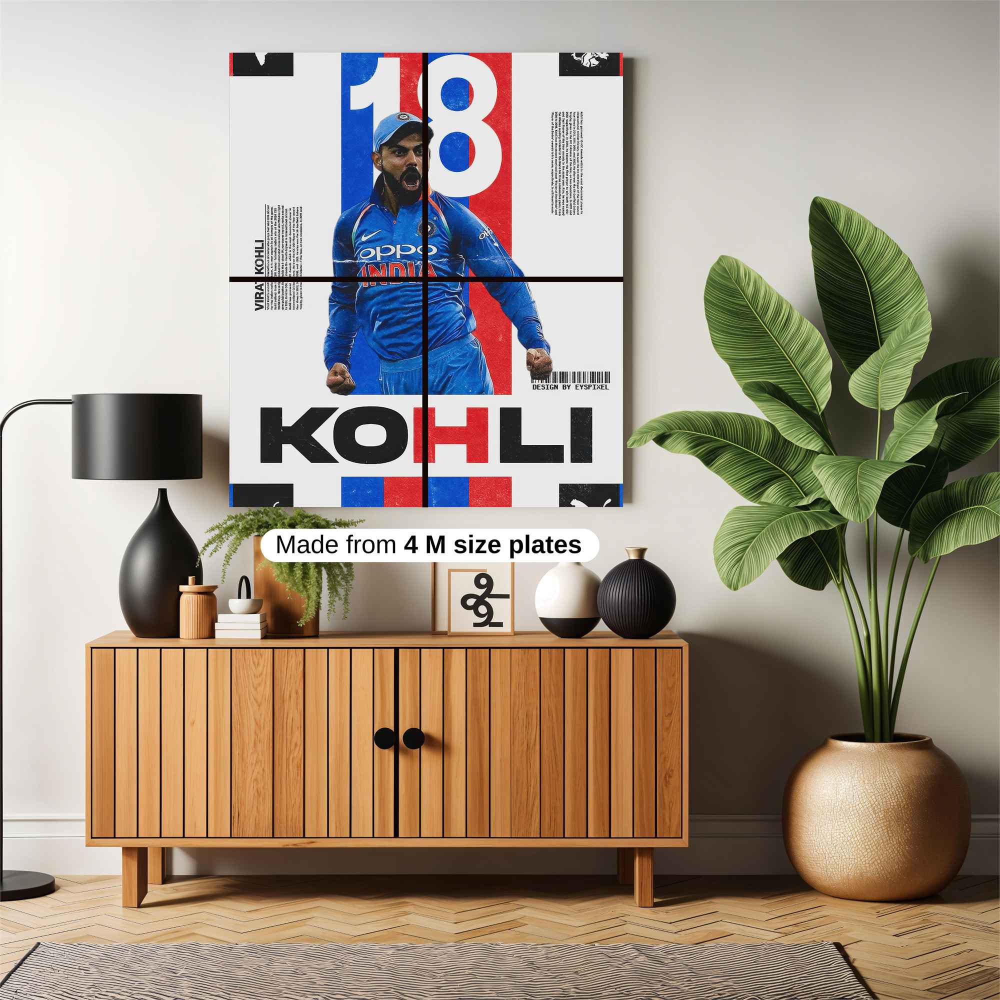 Kohli Triumphant Safe Wall Magnetic / M
