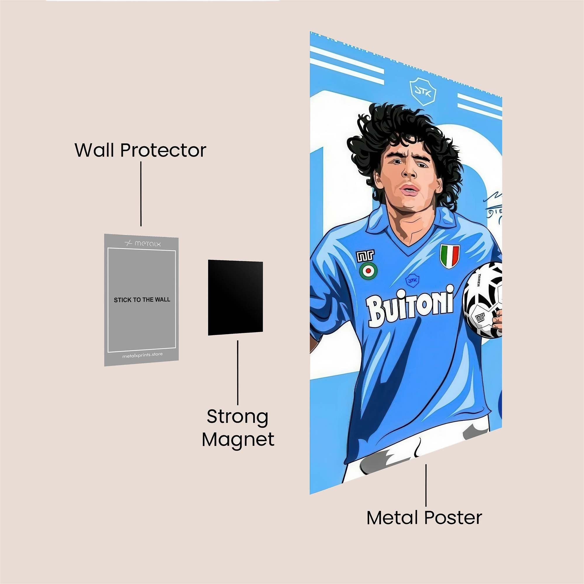 Maradona Magic Safe Wall Magnetic / M