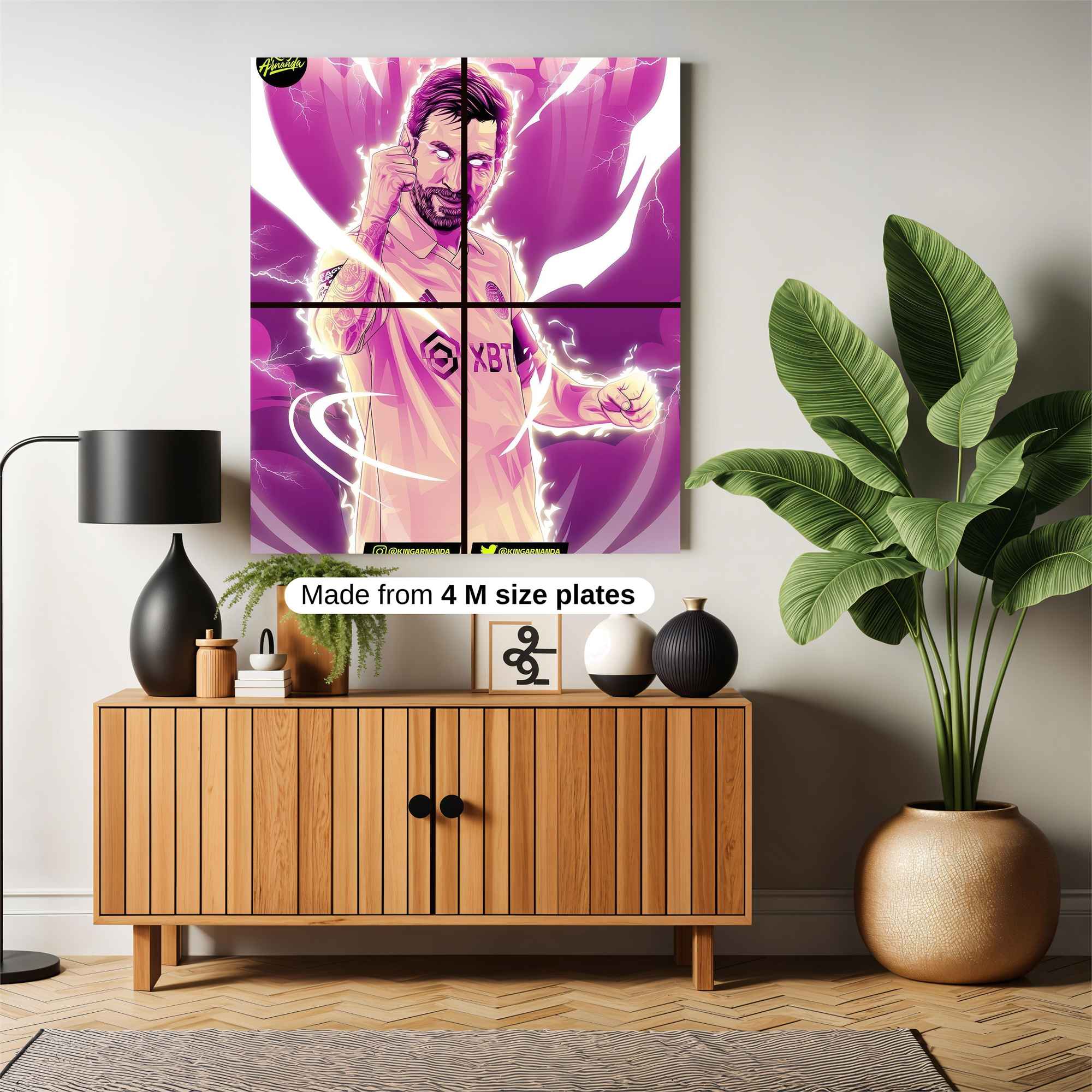 Messi Majestic Safe Wall Magnetic / M