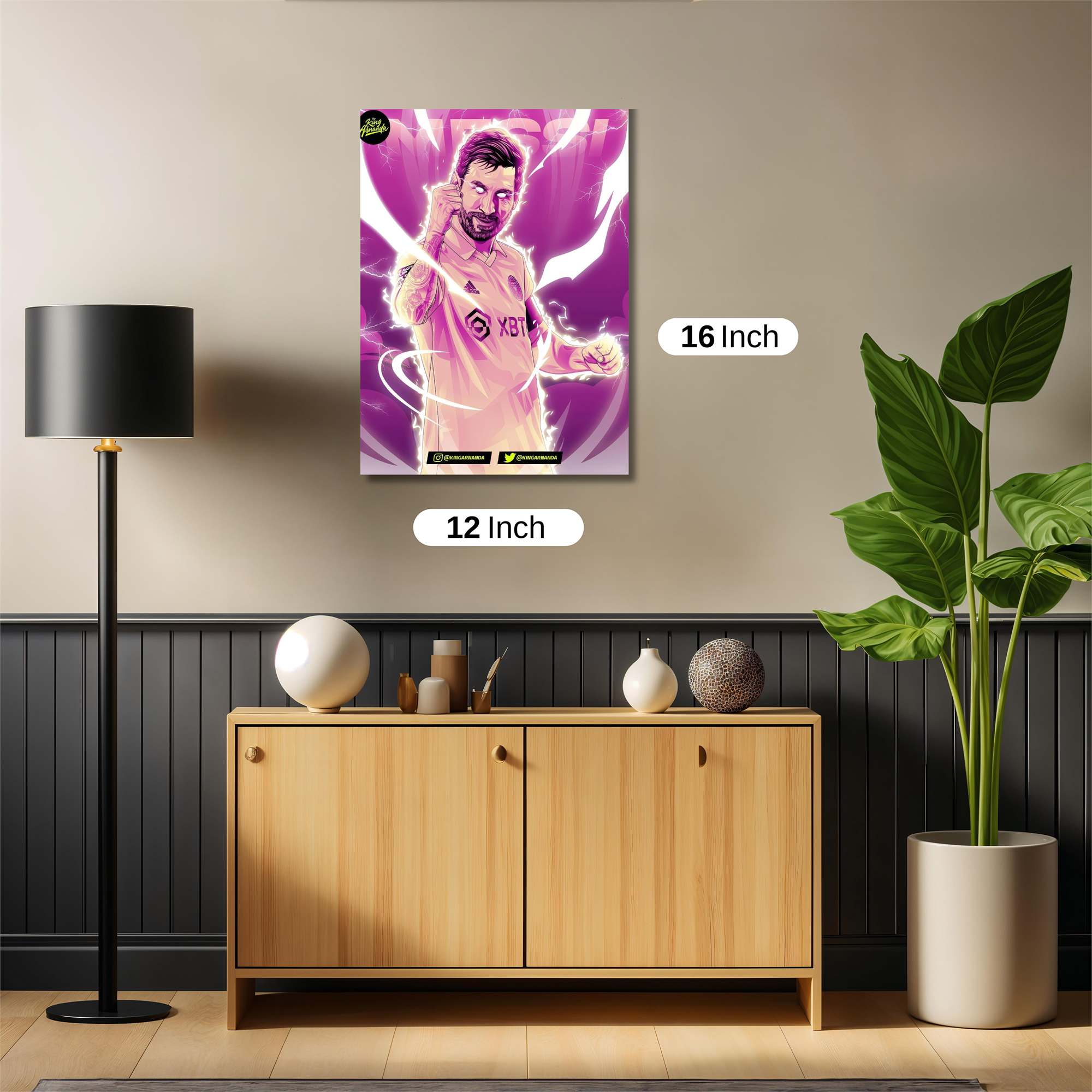 Messi Majestic Safe Wall Magnetic / M