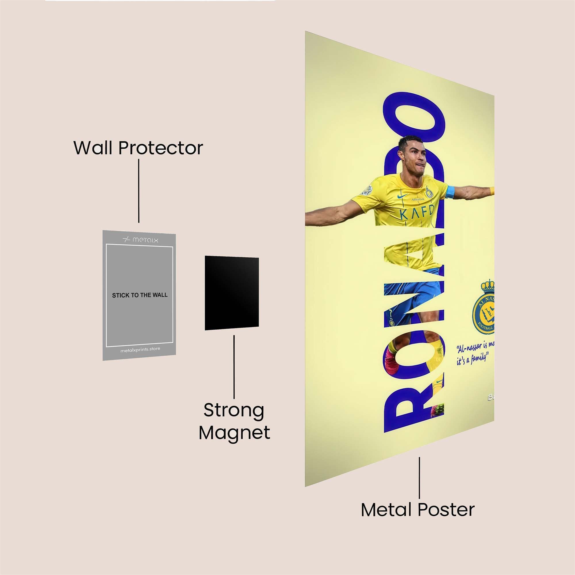 Ronaldo Radiant Safe Wall Magnetic / M