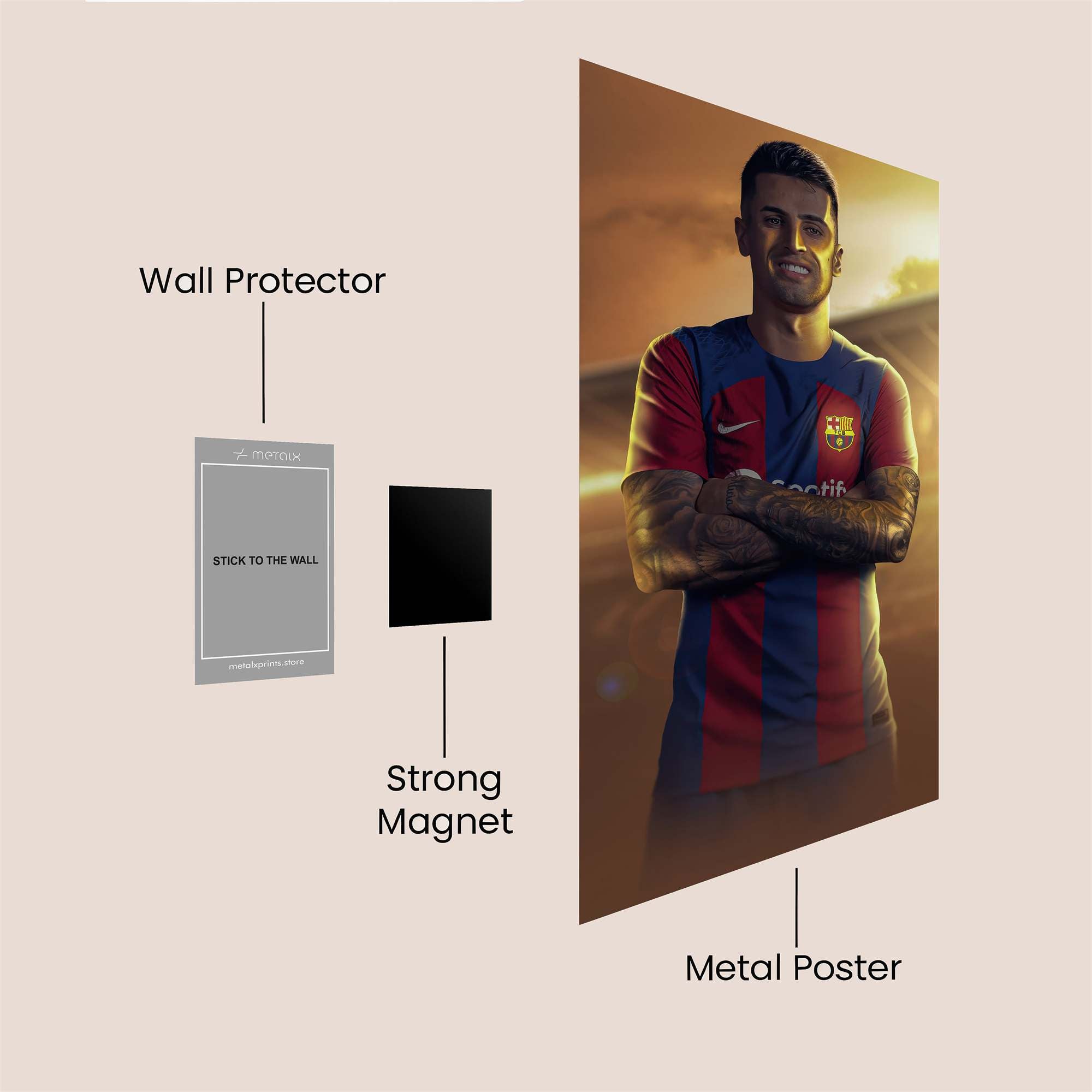 Messi Radiant Safe Wall Magnetic / M