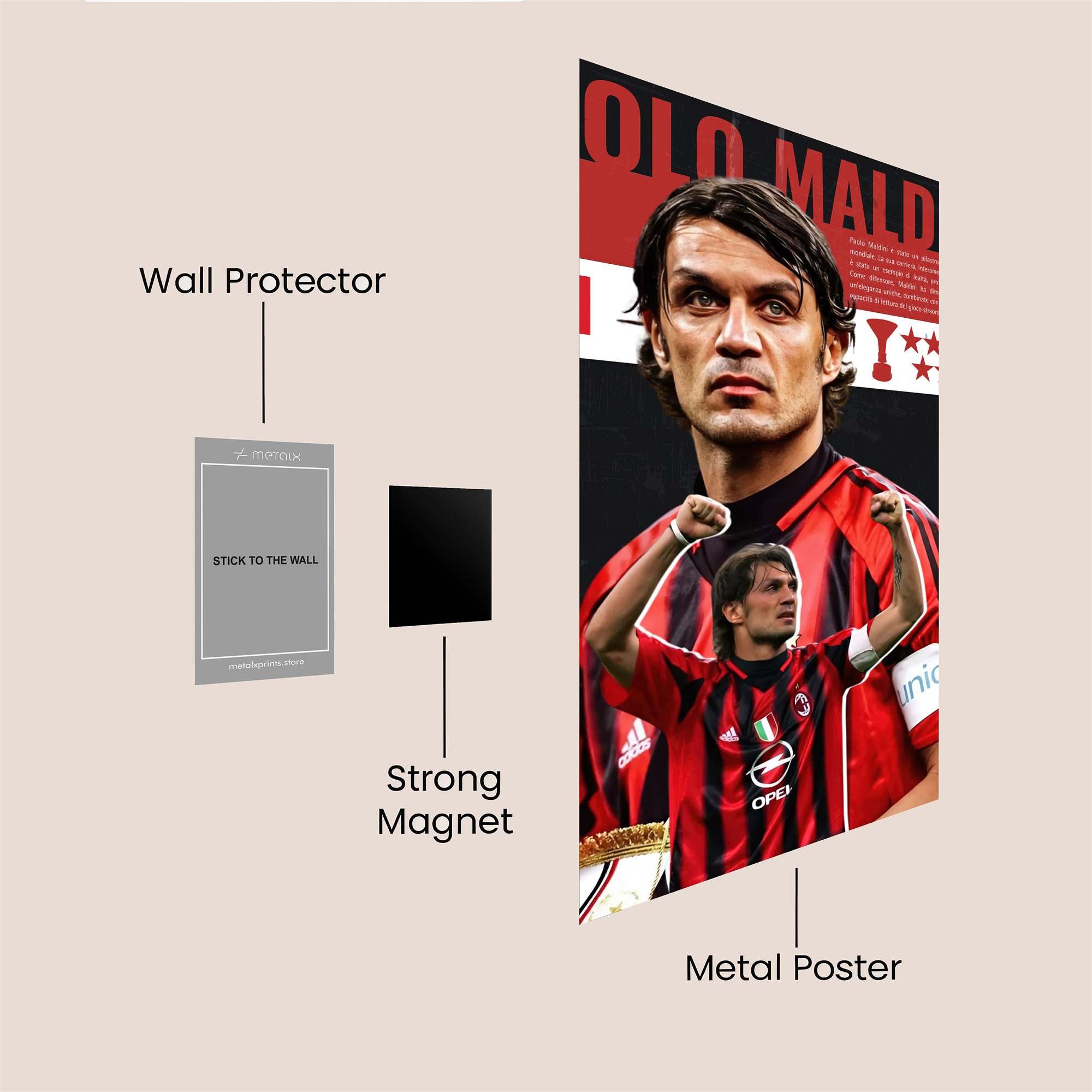 Maldini Triumphant Safe Wall Magnetic / M