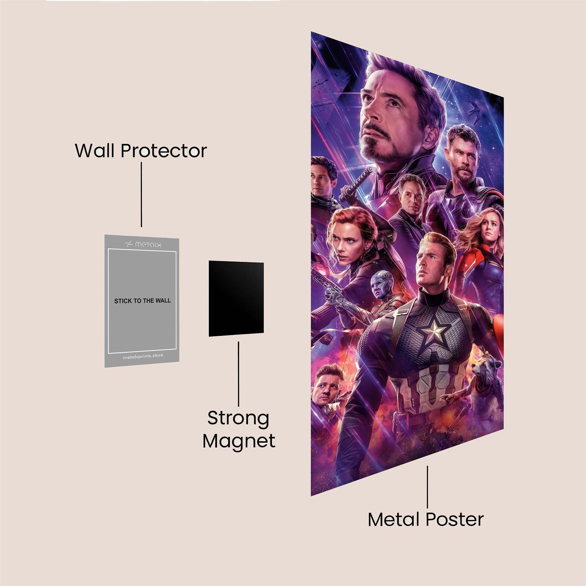 Avengers United Safe Wall Magnetic / M