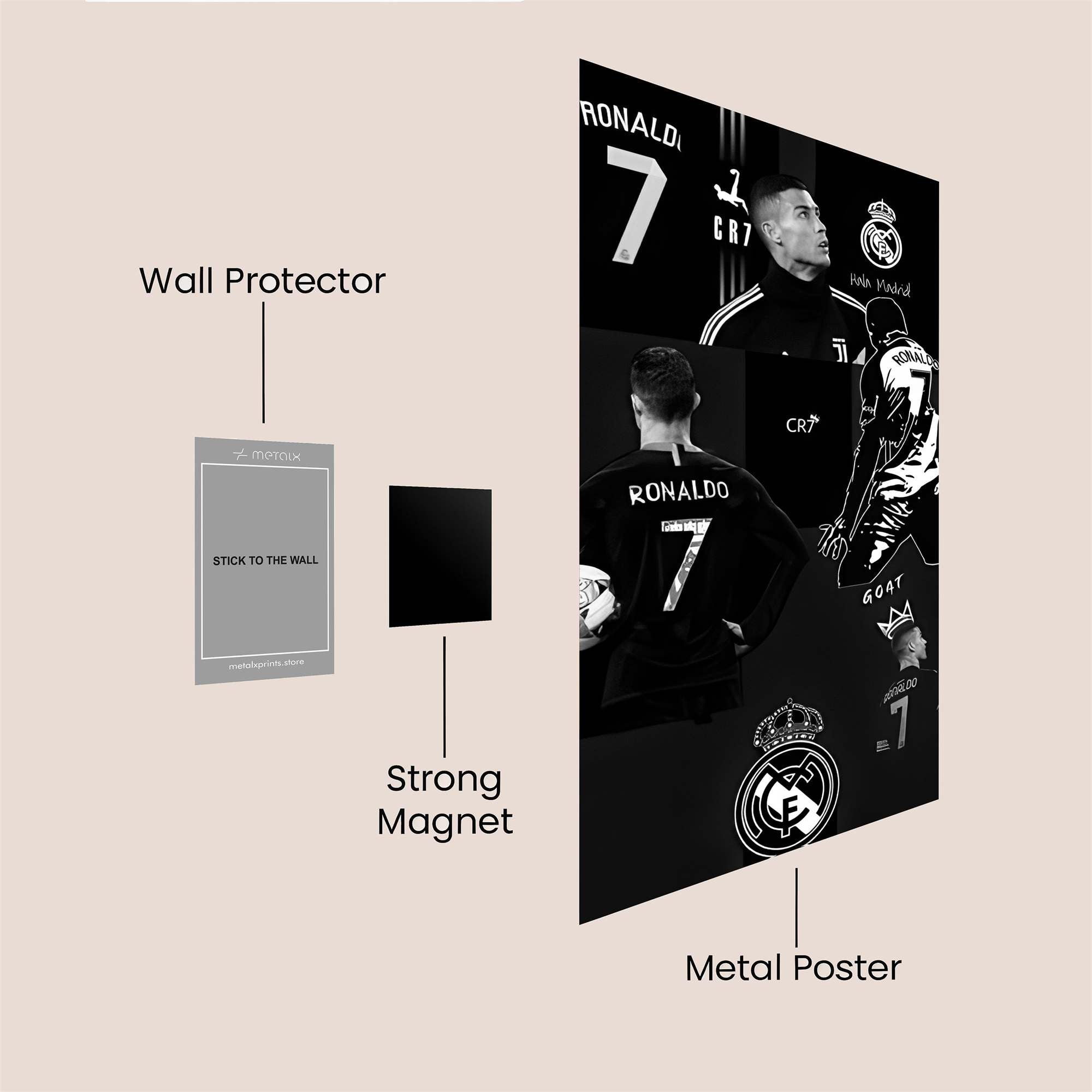 Ronaldo Regal Safe Wall Magnetic / M