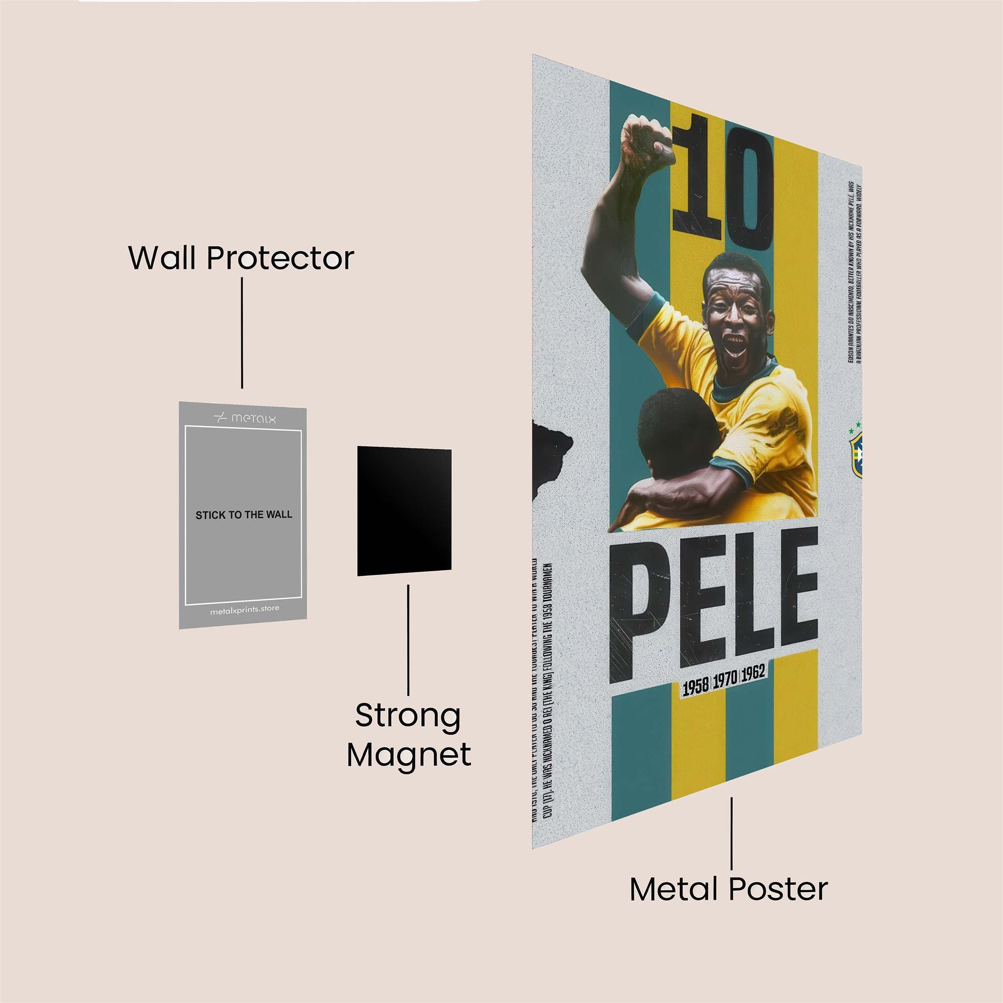 Pele Ecstasy Safe Wall Magnetic / M