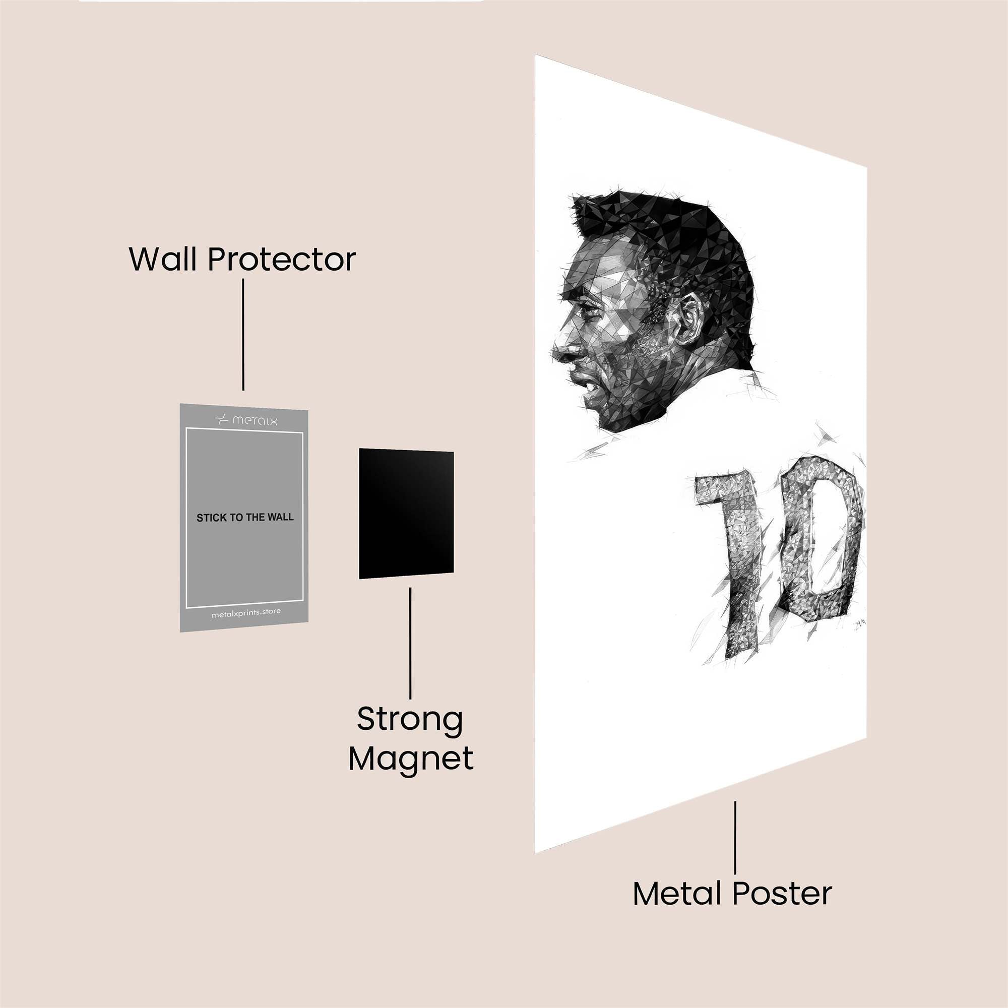 Pele Passionate Safe Wall Magnetic / M