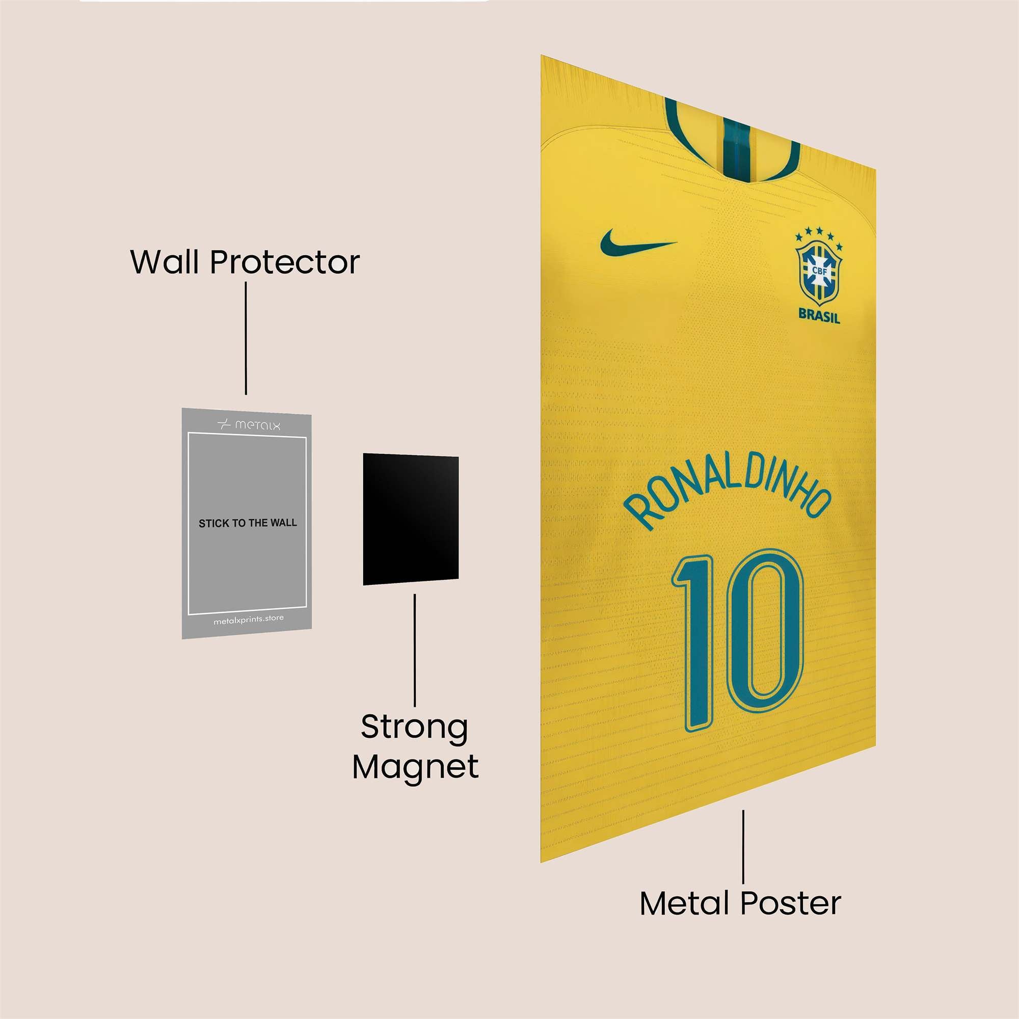 Ronaldinho Radiant Safe Wall Magnetic / M