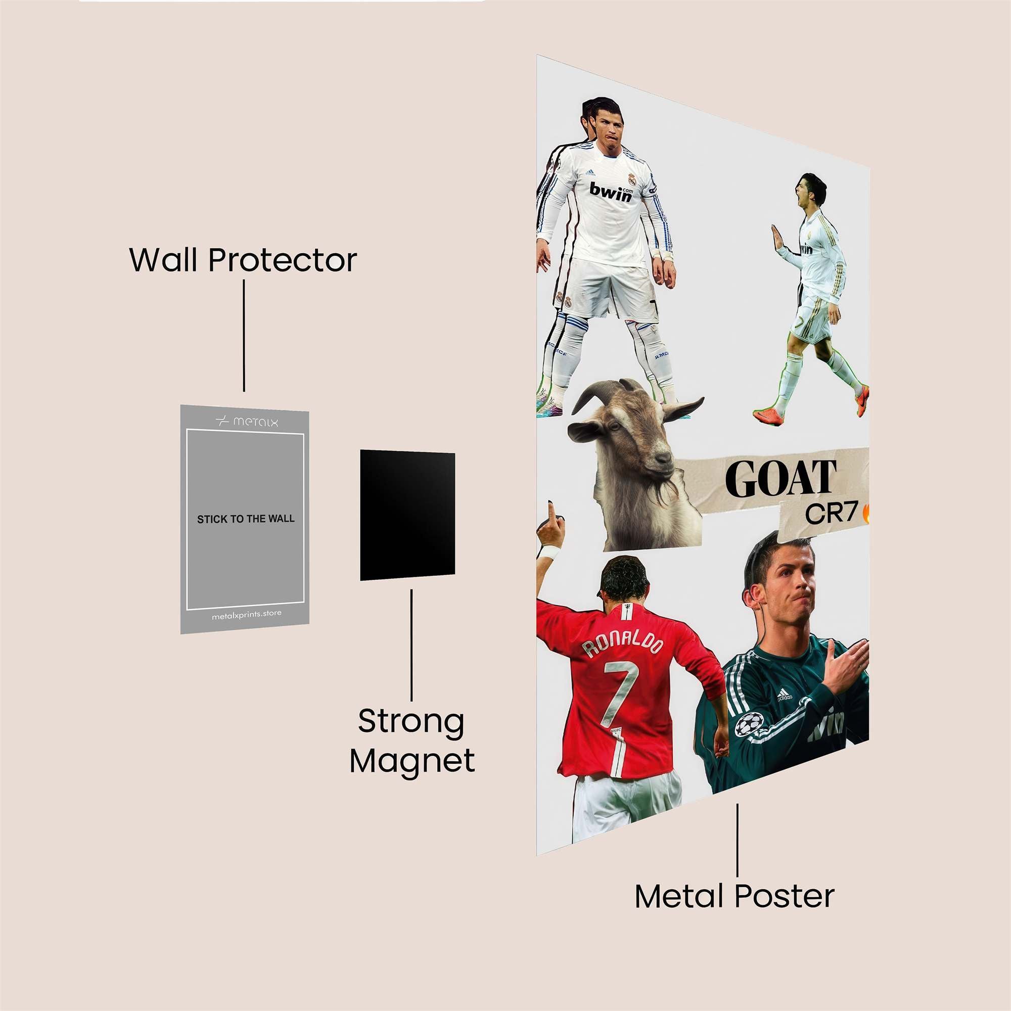 Ronaldo Regal Safe Wall Magnetic / M