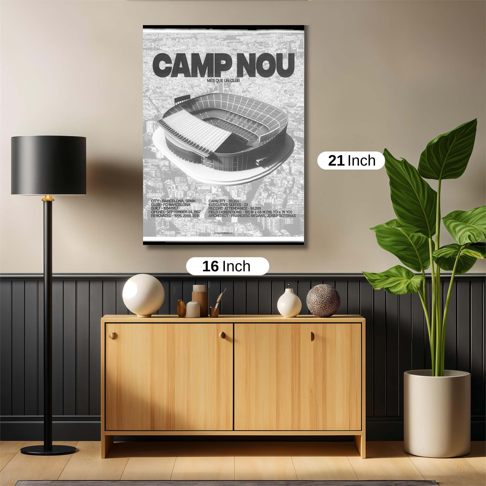 Camp Nou Majestic Safe Wall Magnetic / M
