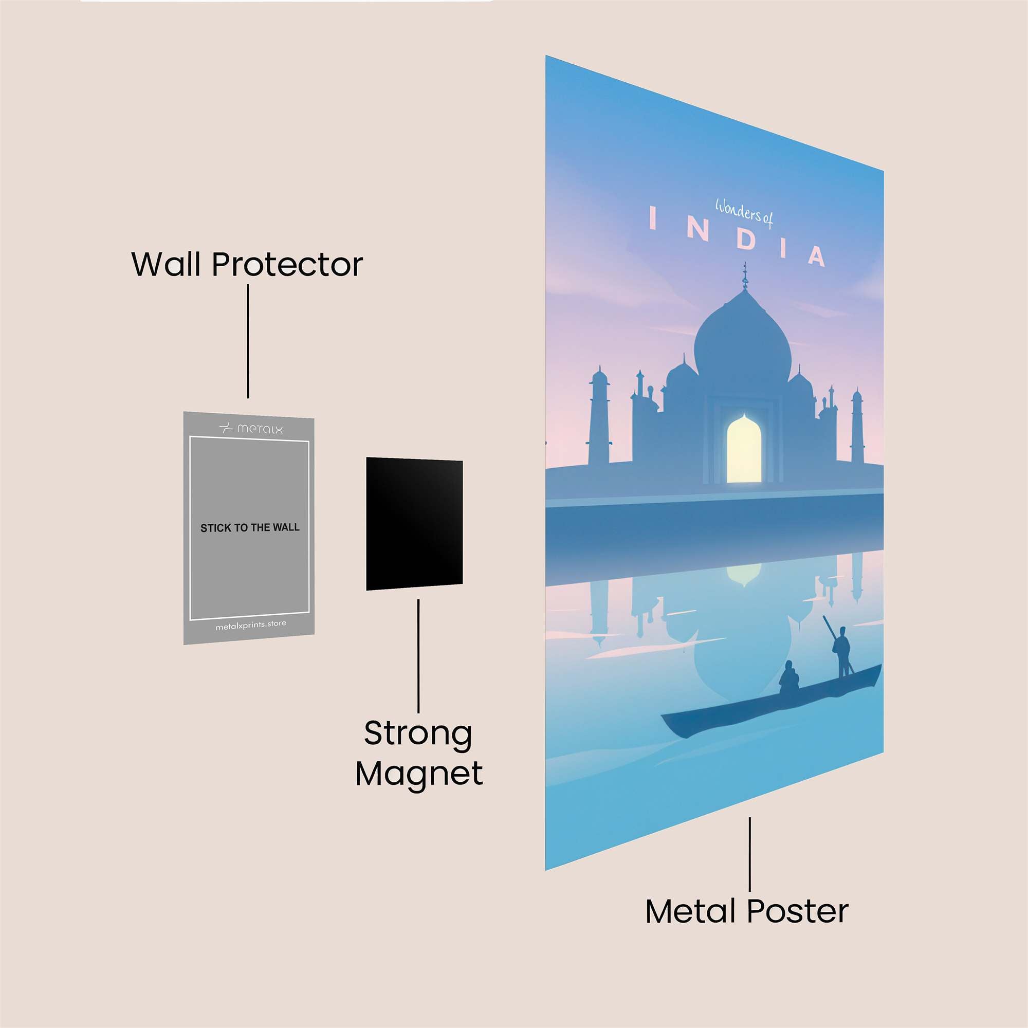 Taj Tranquil Safe Wall Magnetic / M
