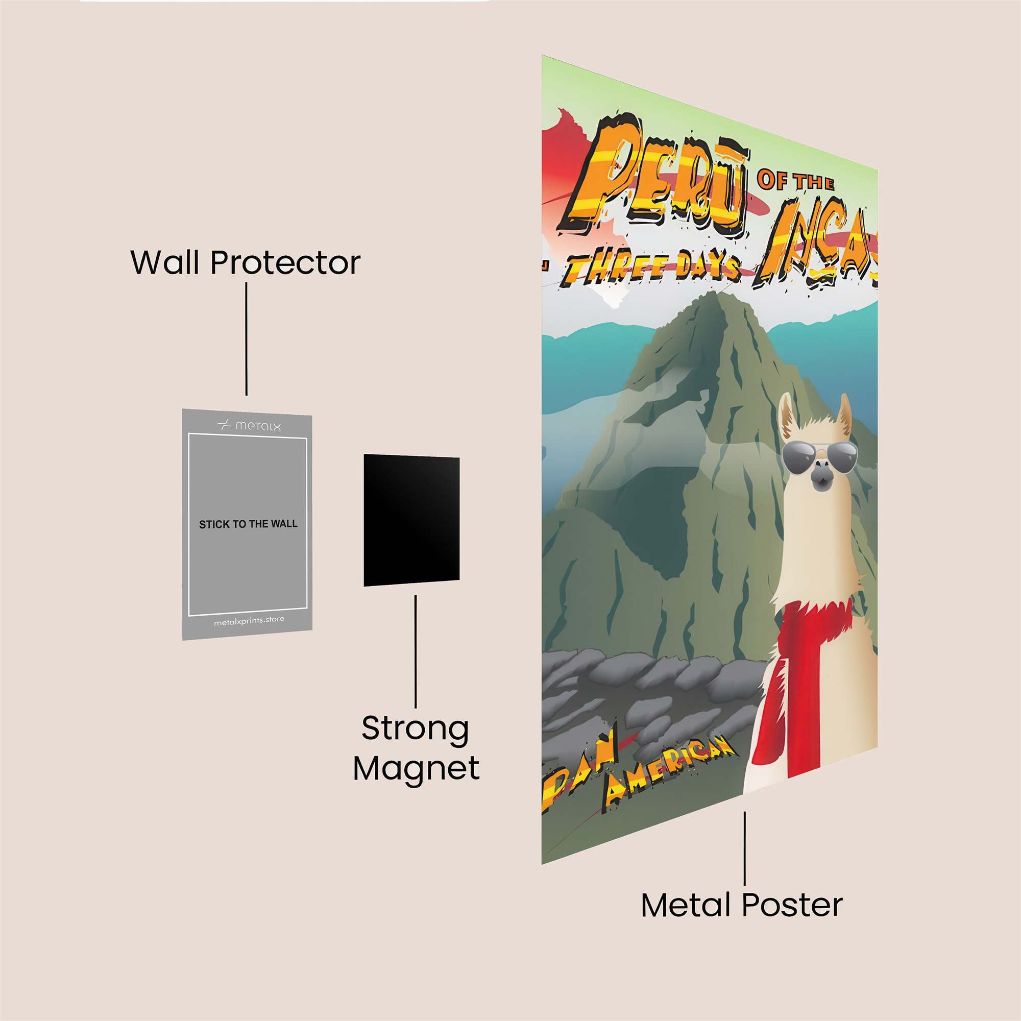 Llama Adventure Safe Wall Magnetic / M