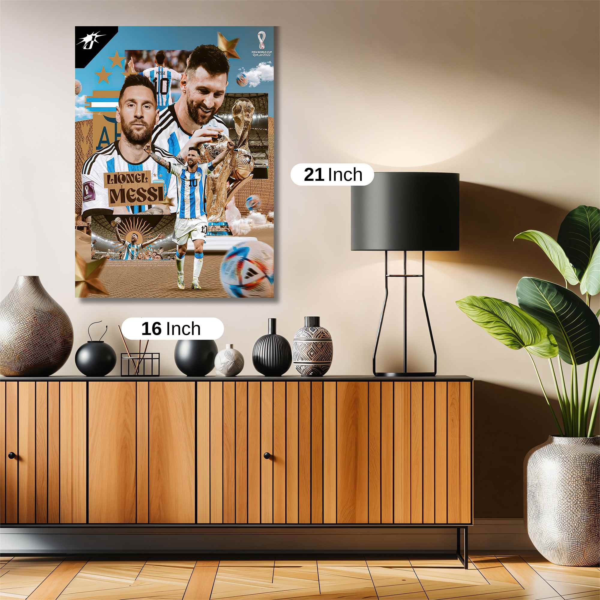 Messi Triumphant Safe Wall Magnetic / M