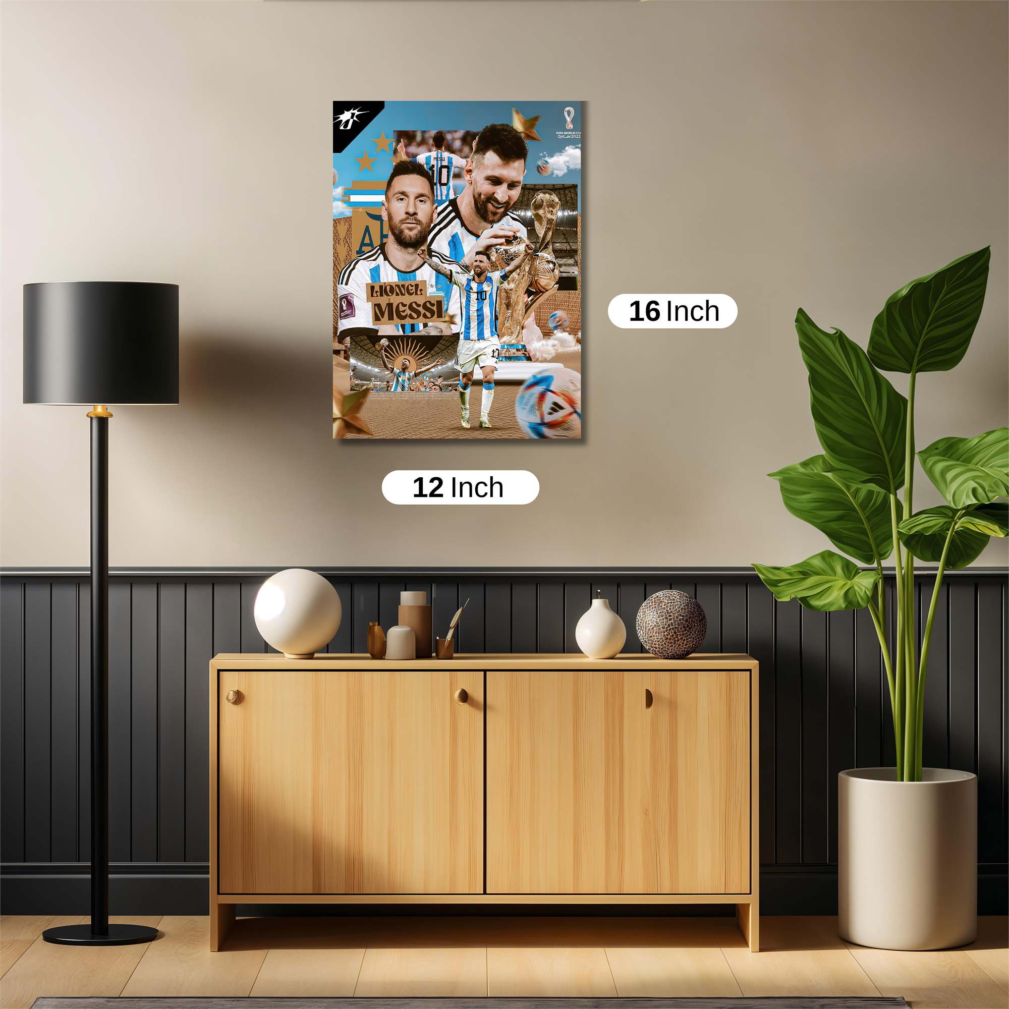 Messi Triumphant Safe Wall Magnetic / M