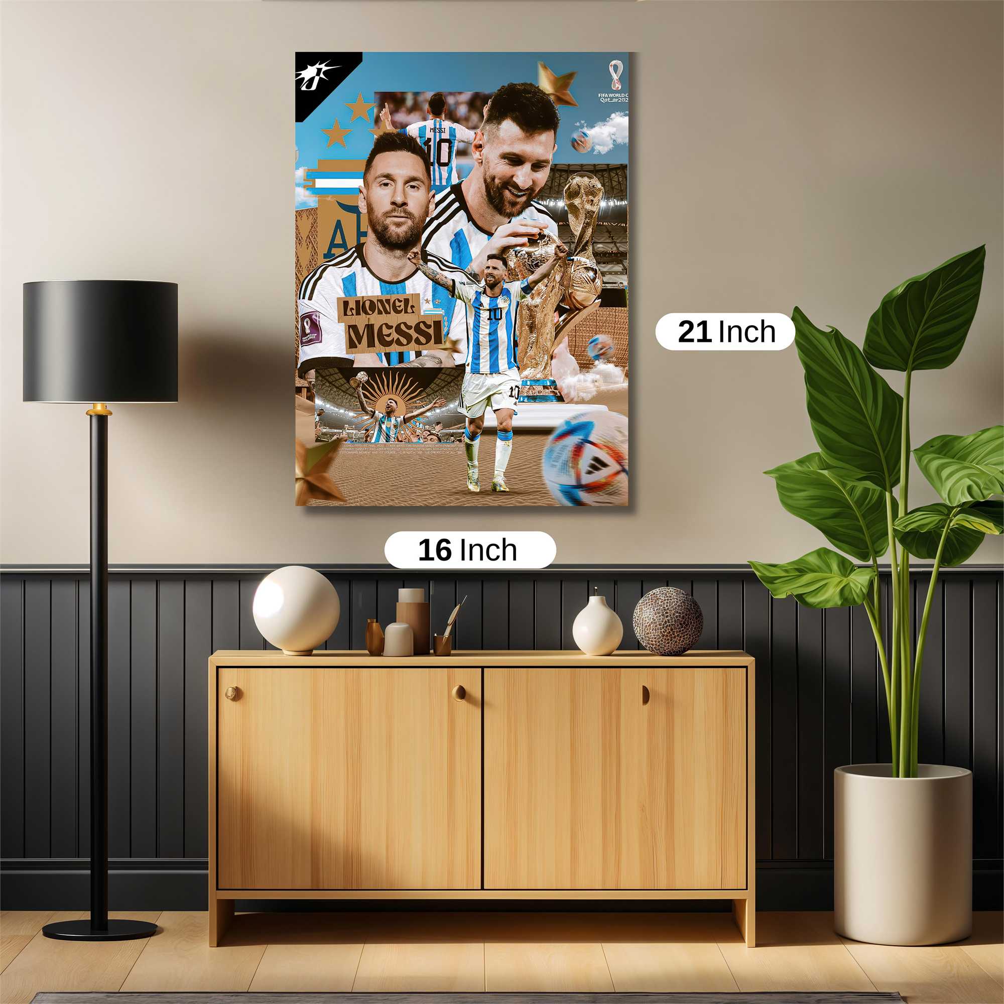 Messi Triumphant Safe Wall Magnetic / M