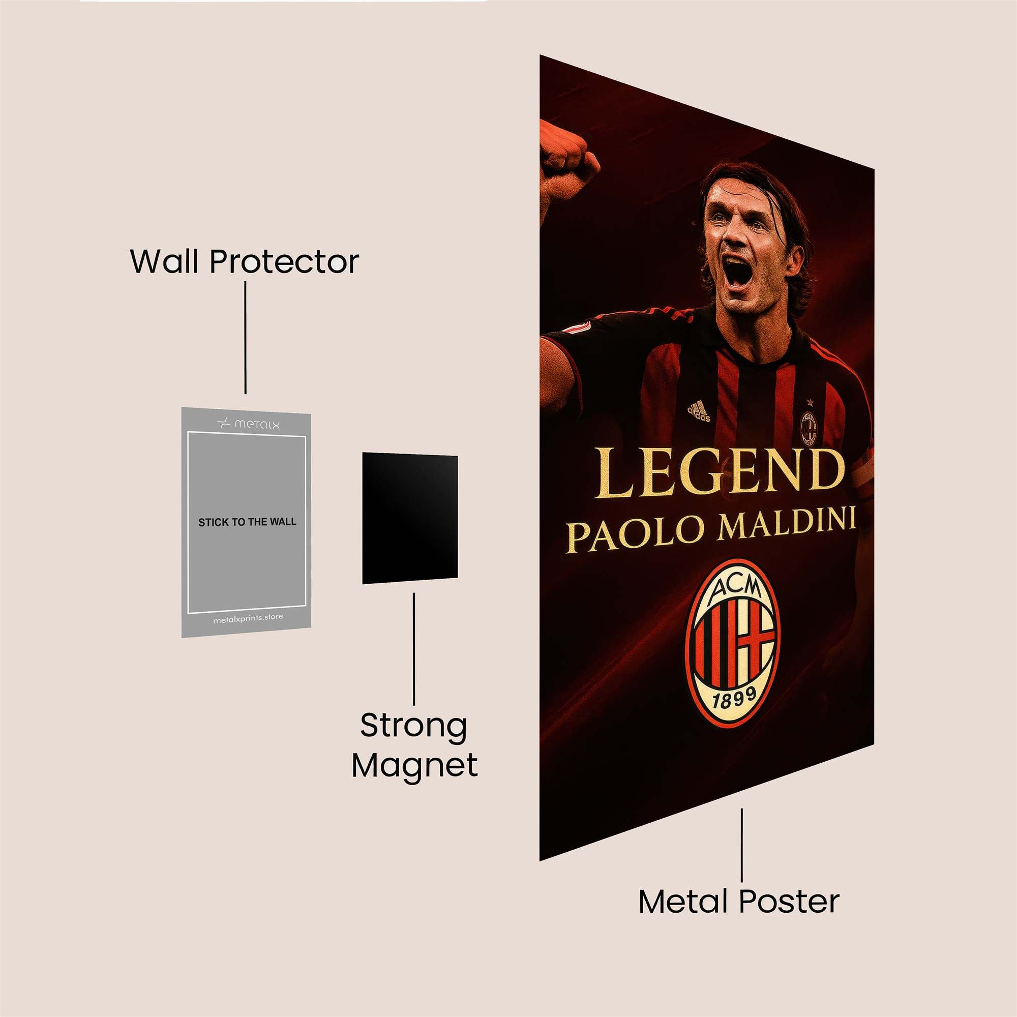 Maldini Triumphant Safe Wall Magnetic / M