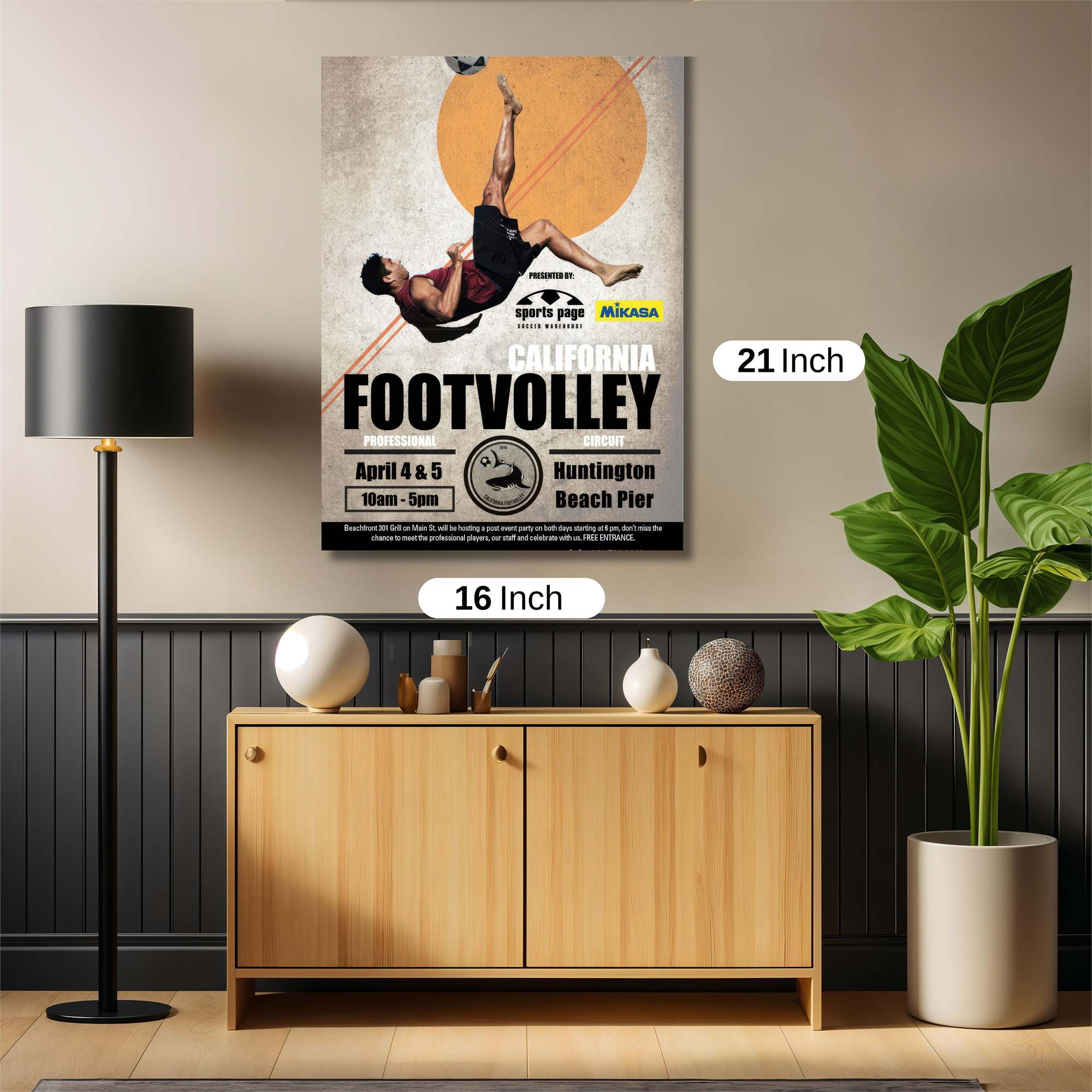 Footvolley Frenzy Safe Wall Magnetic / M