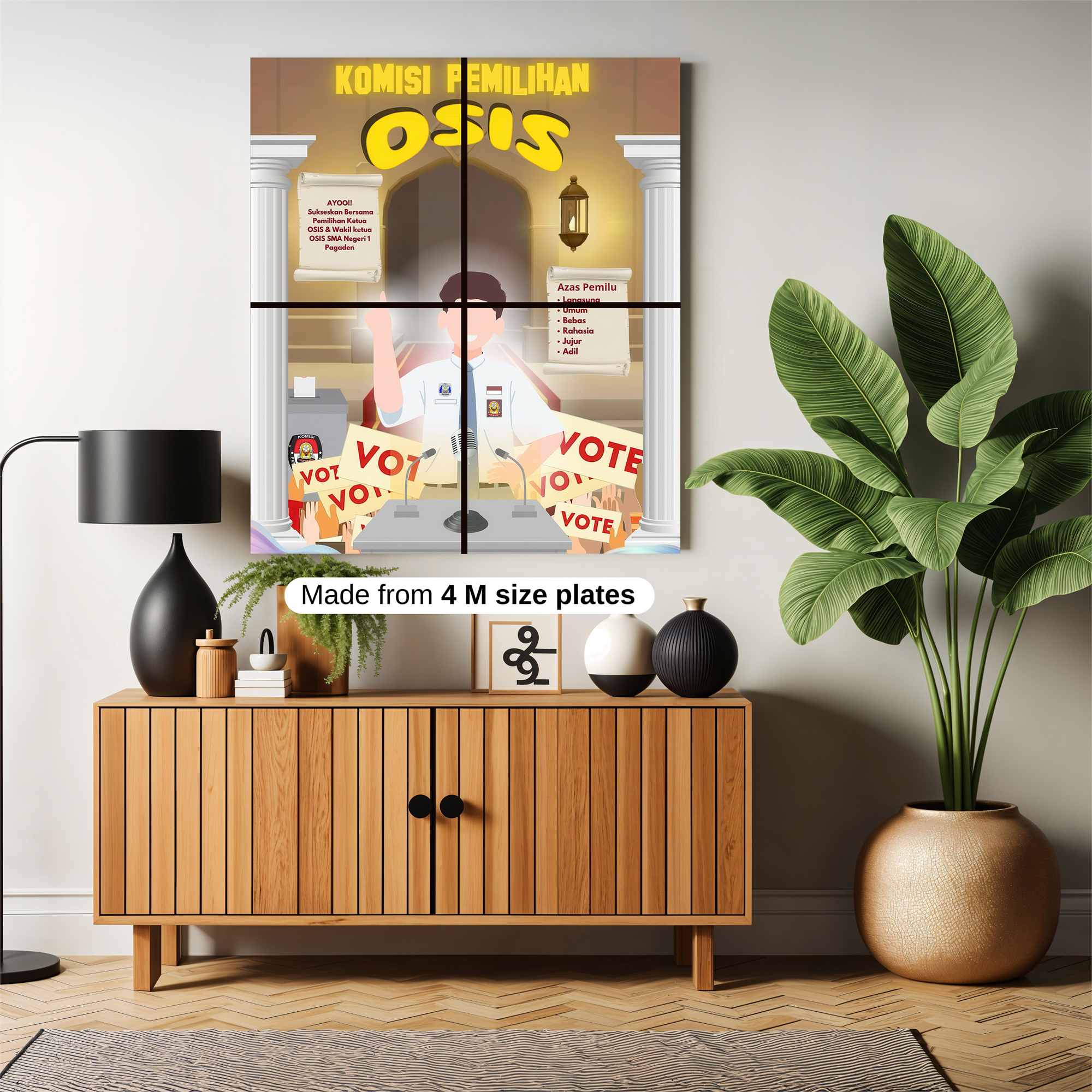 Election Enthusiasm Safe Wall Magnetic / M