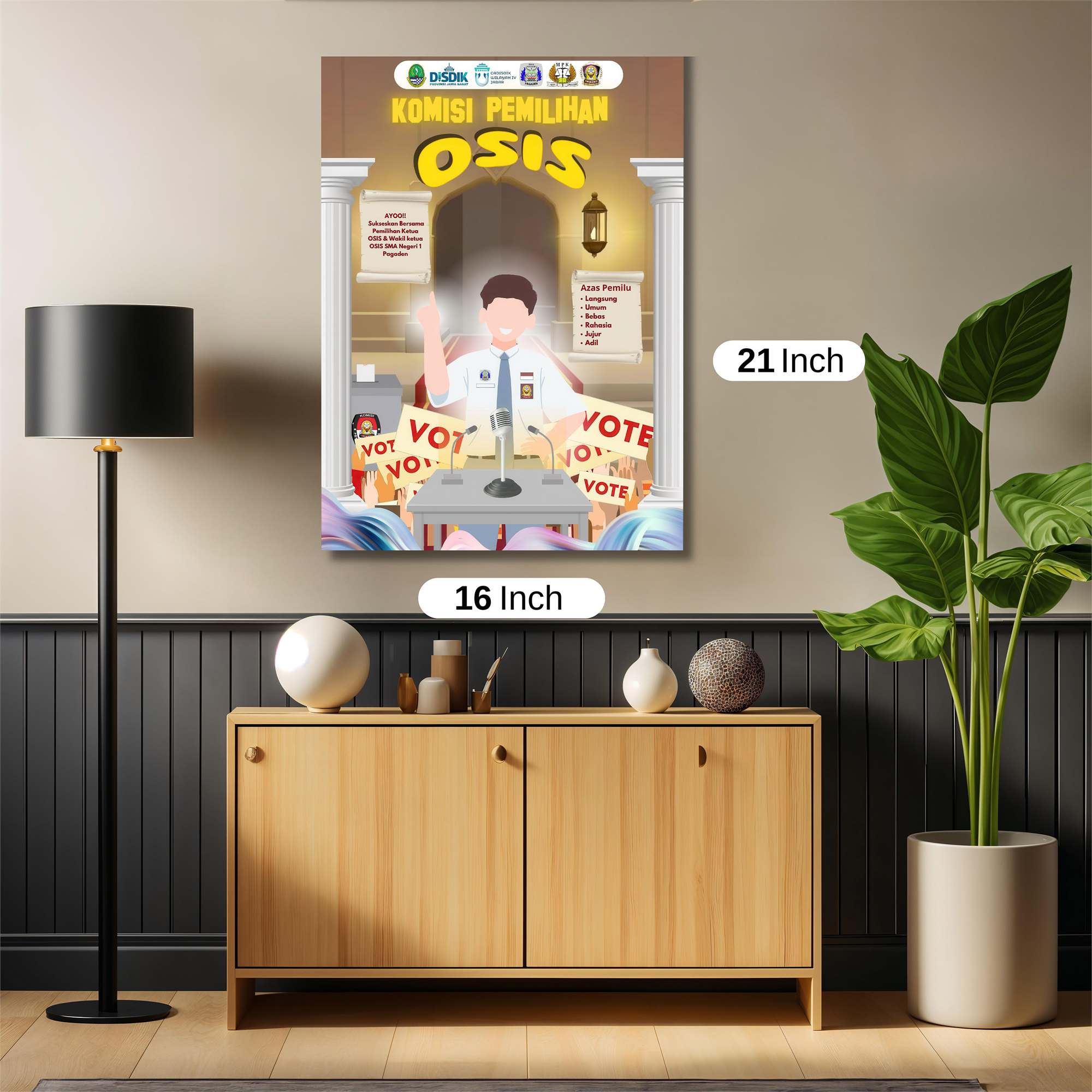 Election Enthusiasm Safe Wall Magnetic / M