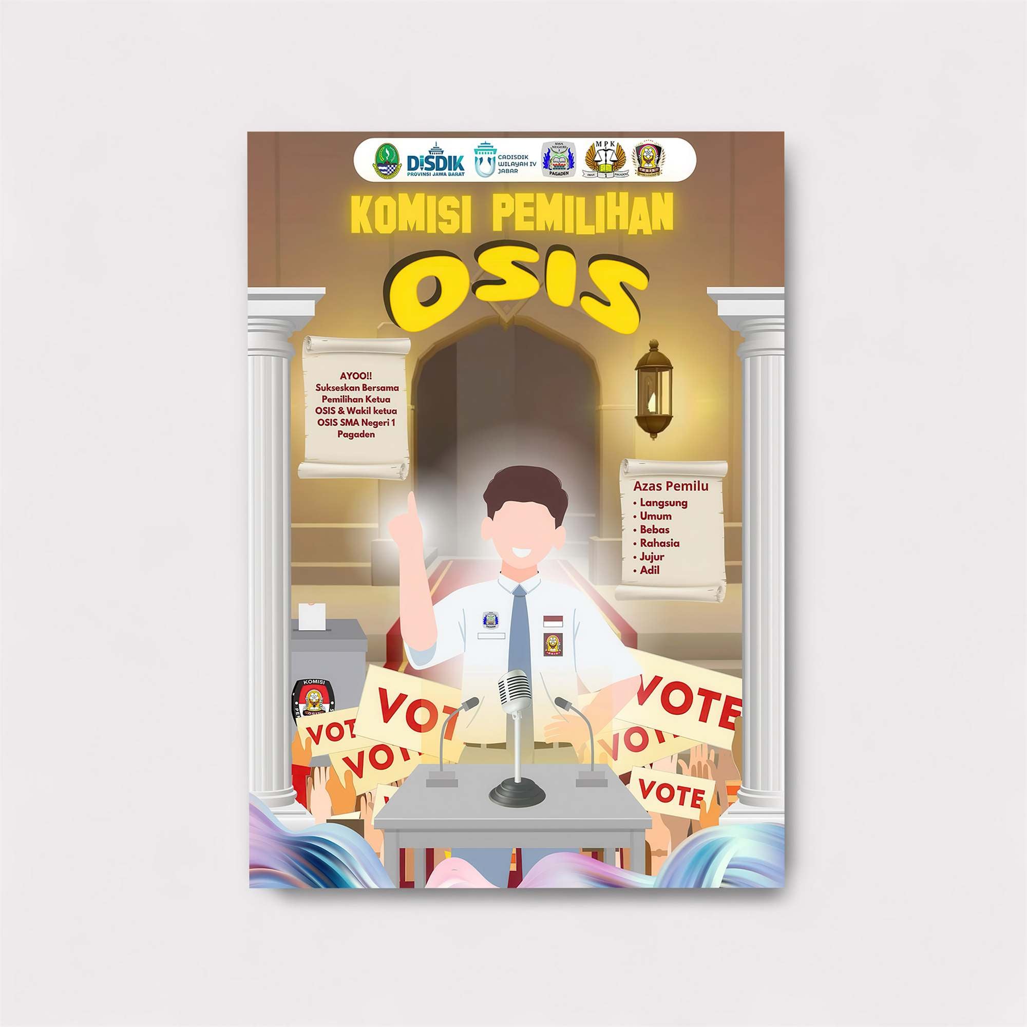 Election Enthusiasm Safe Wall Magnetic / M