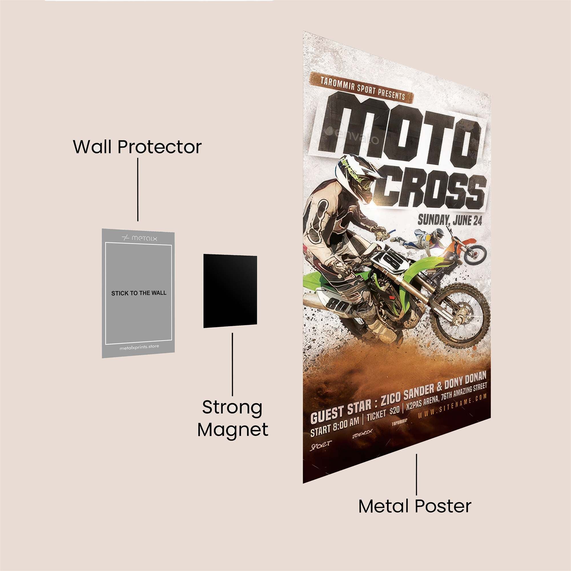 Moto Thrill Safe Wall Magnetic / M