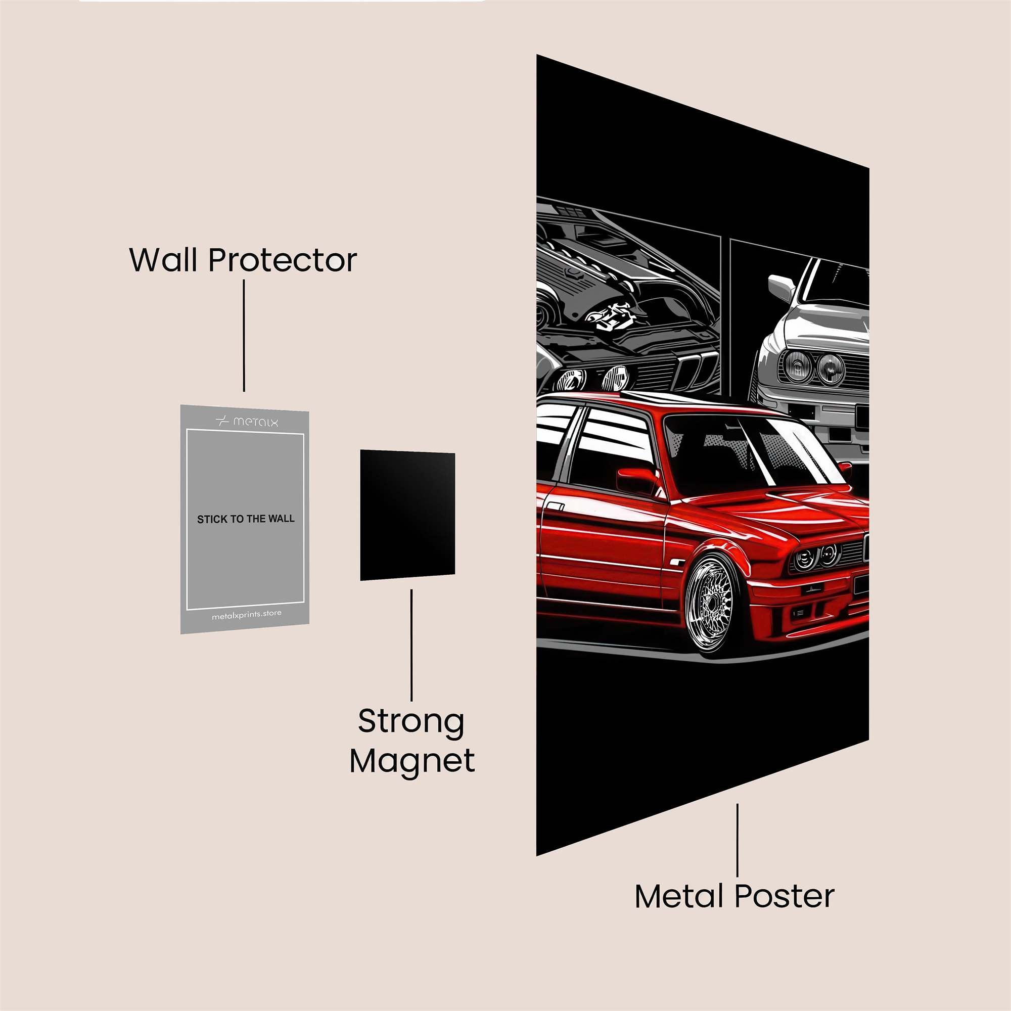 BMW Elegance Safe Wall Magnetic / M