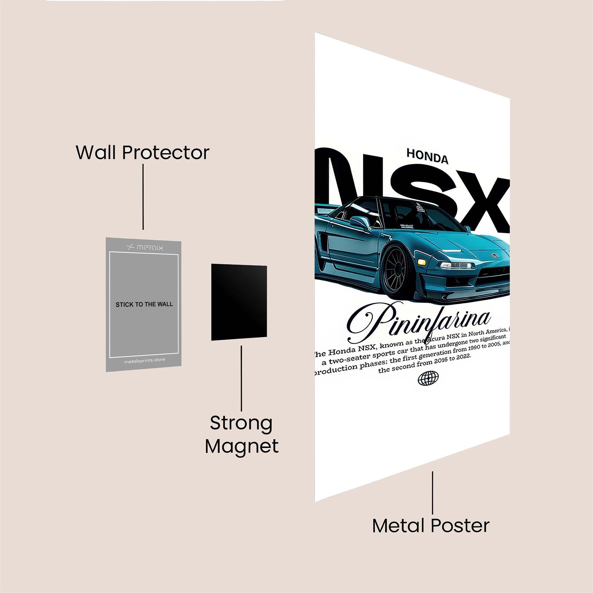 NSX Nostalgia Safe Wall Magnetic / M